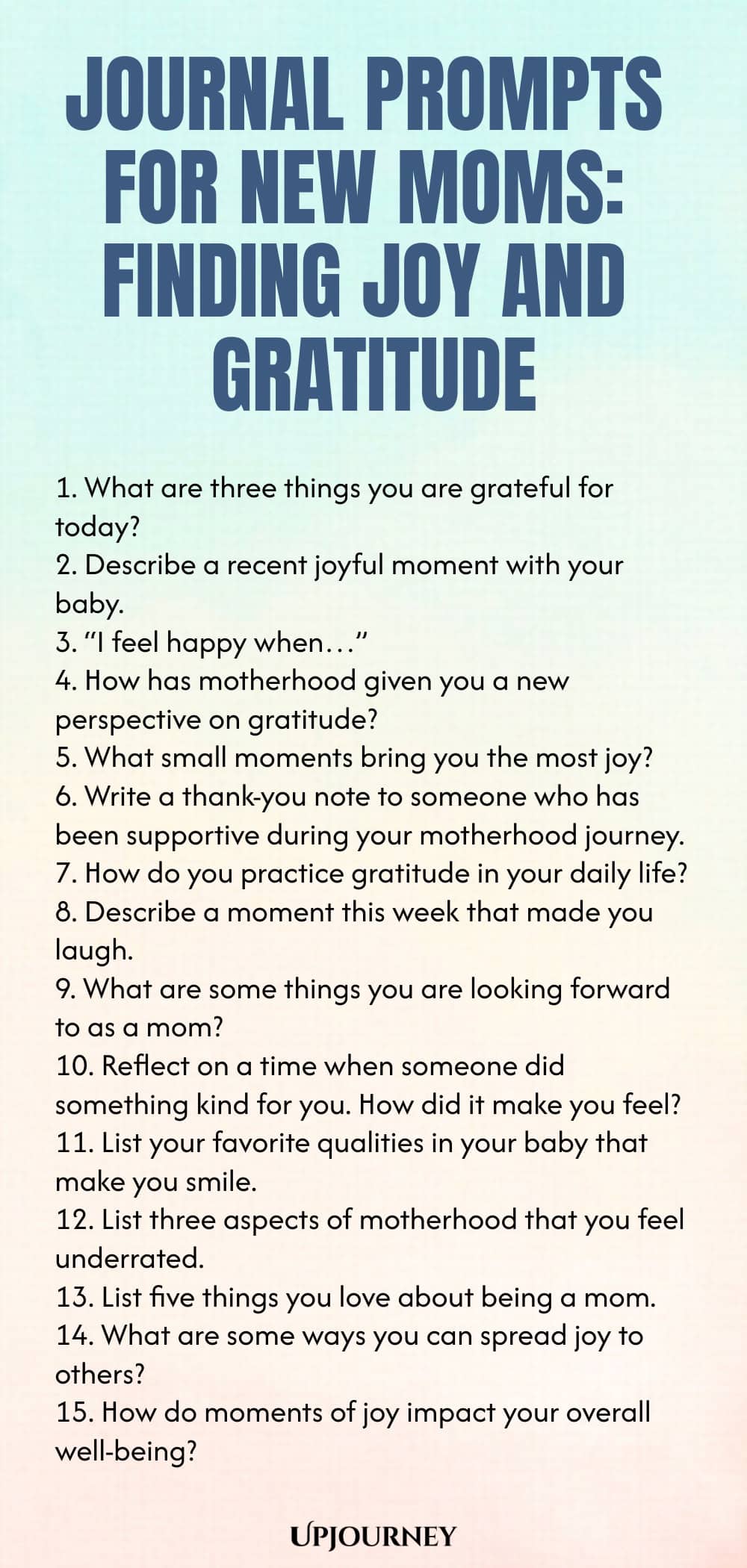 Journal Prompts for New Moms: Finding Joy and Gratitude