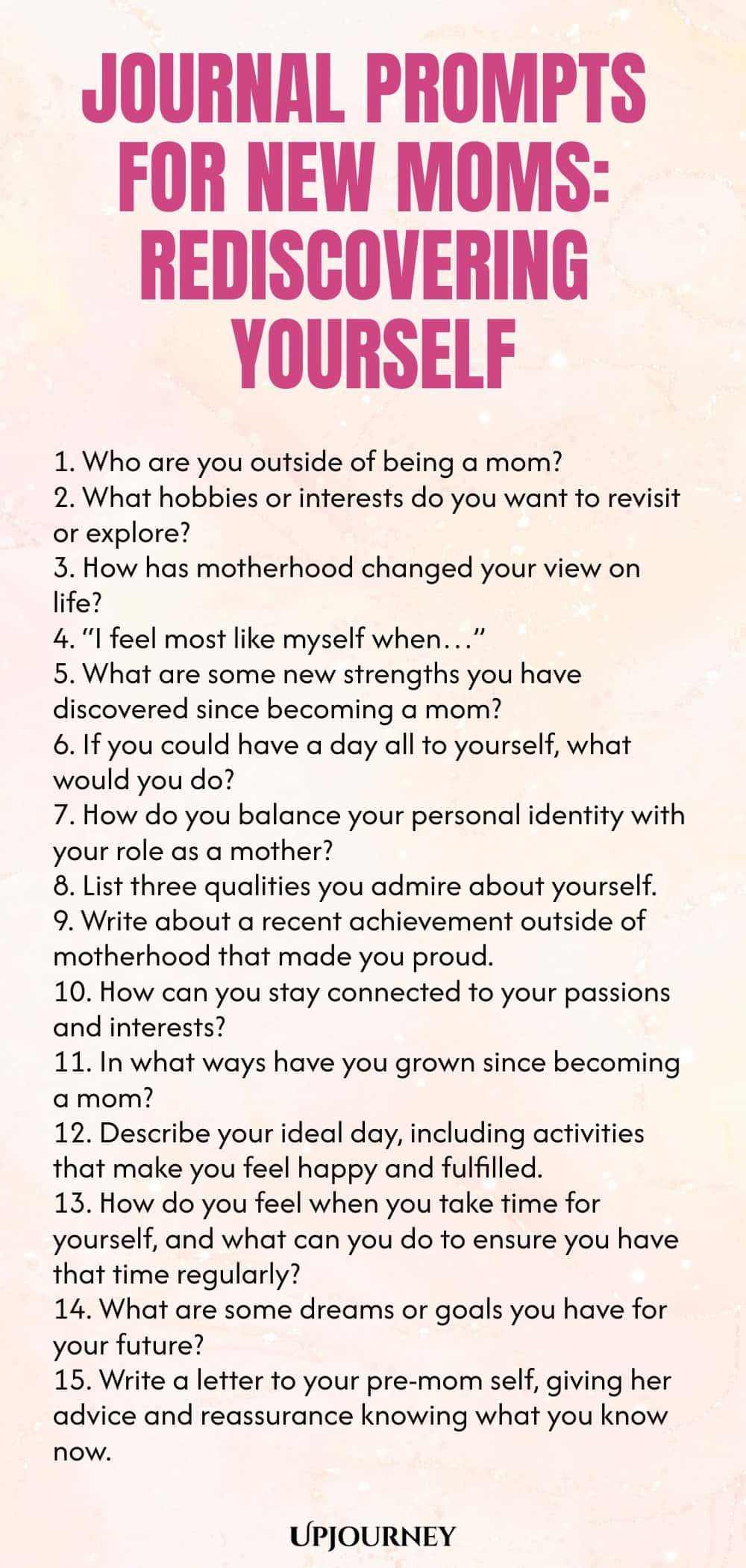 Journal Prompts for New Moms: Rediscovering Yourself