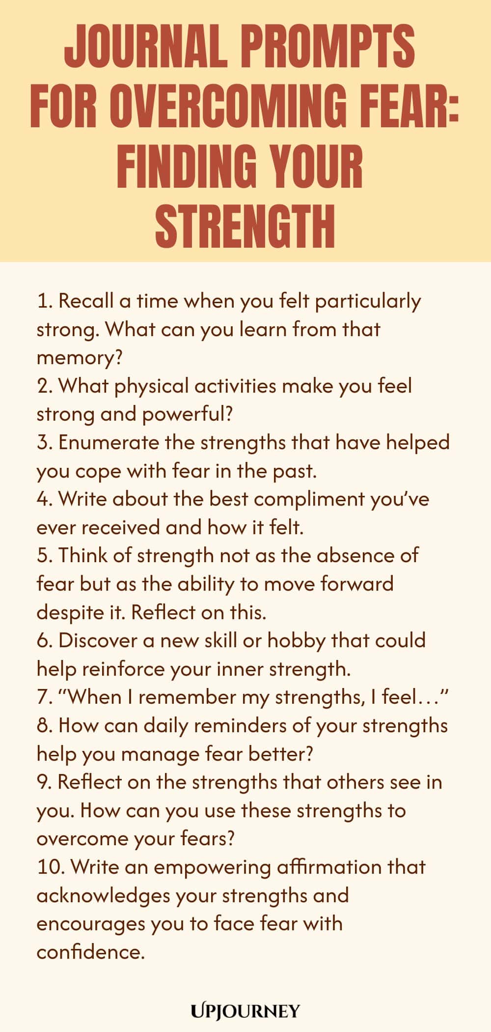 Journal Prompts for Overcoming Fear: Finding Your Strength