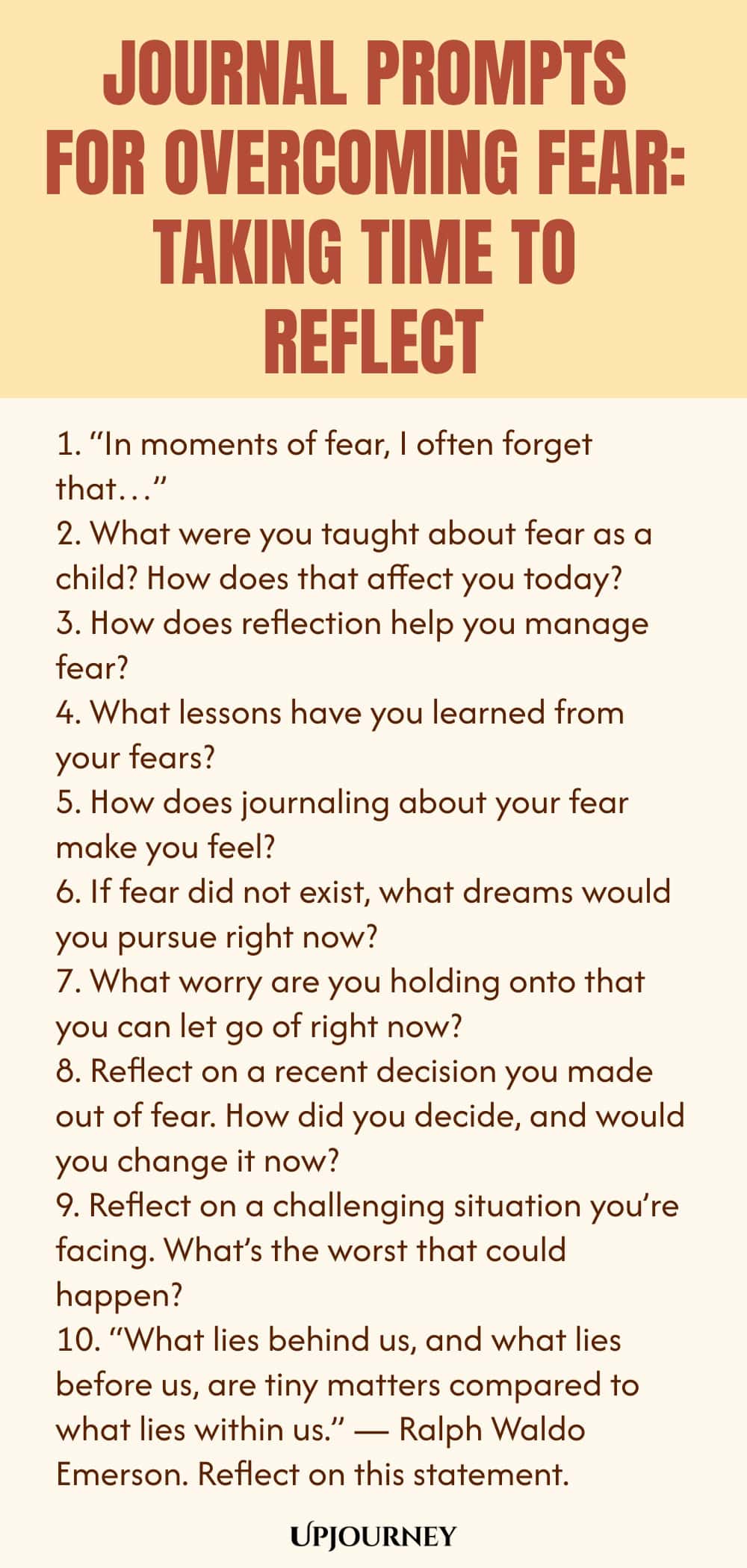 Journal Prompts for Overcoming Fear: Taking Time to Reflect