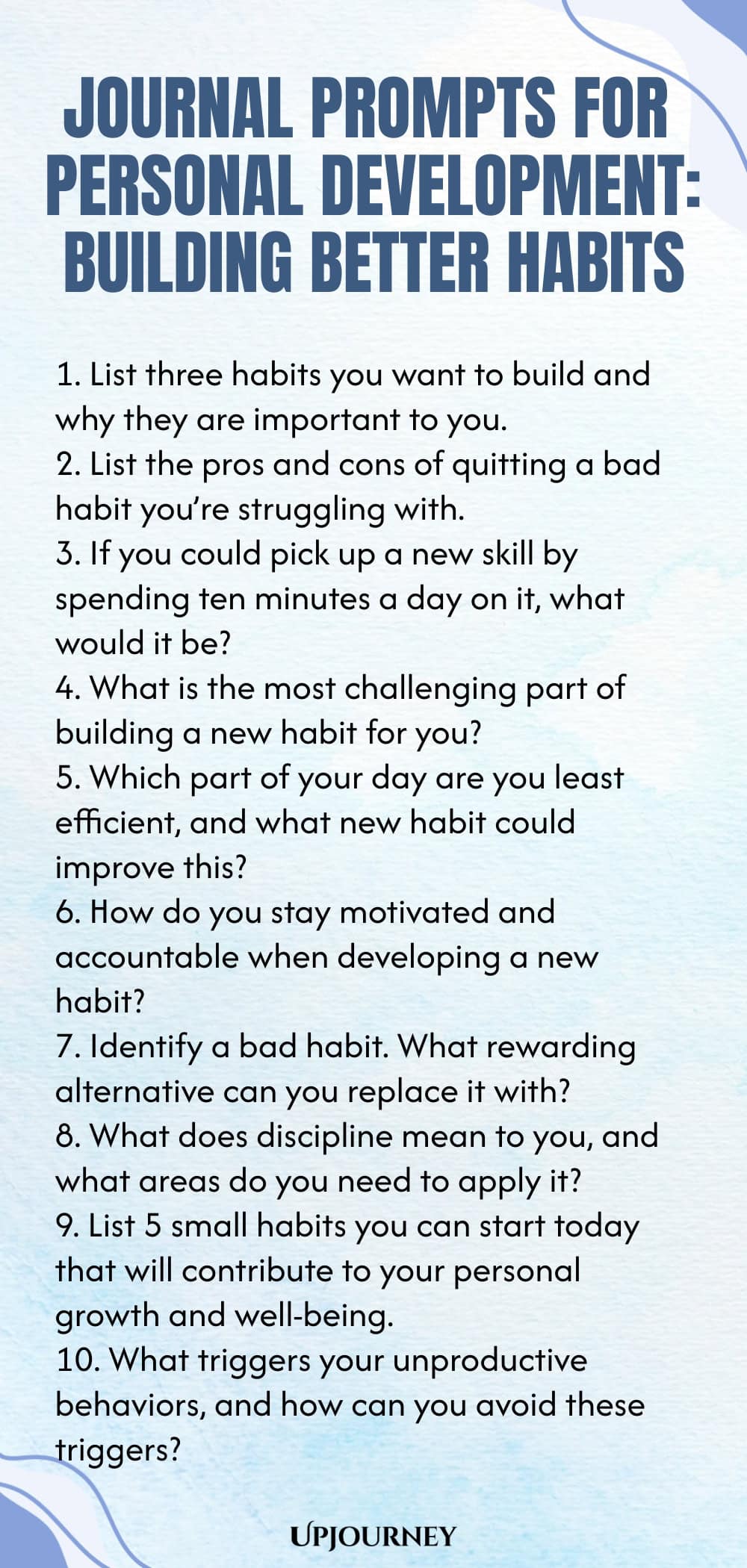 Journal Prompts for Personal Development: Building Better Habits