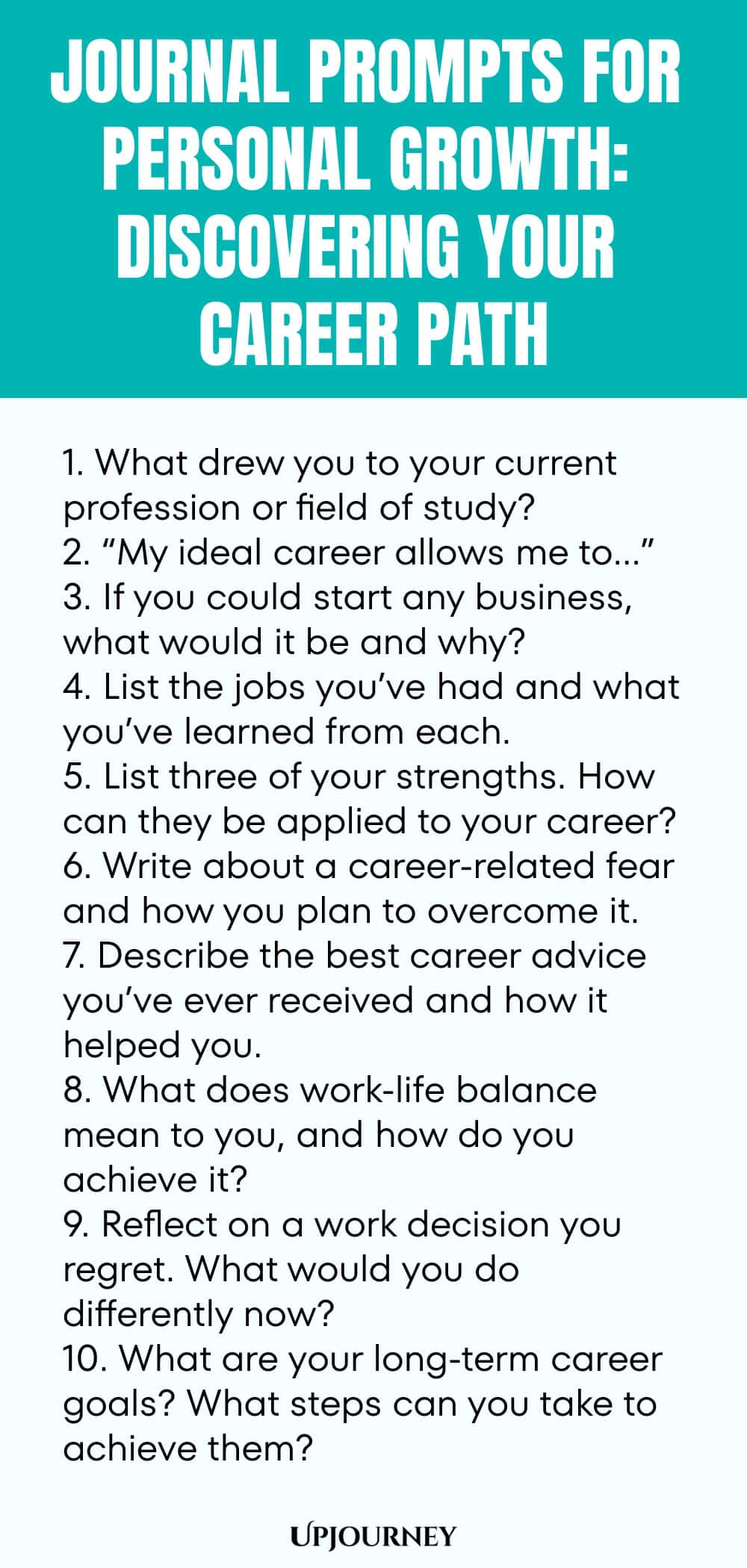 Journal Prompts for Personal Growth: Discovering Your Career Path