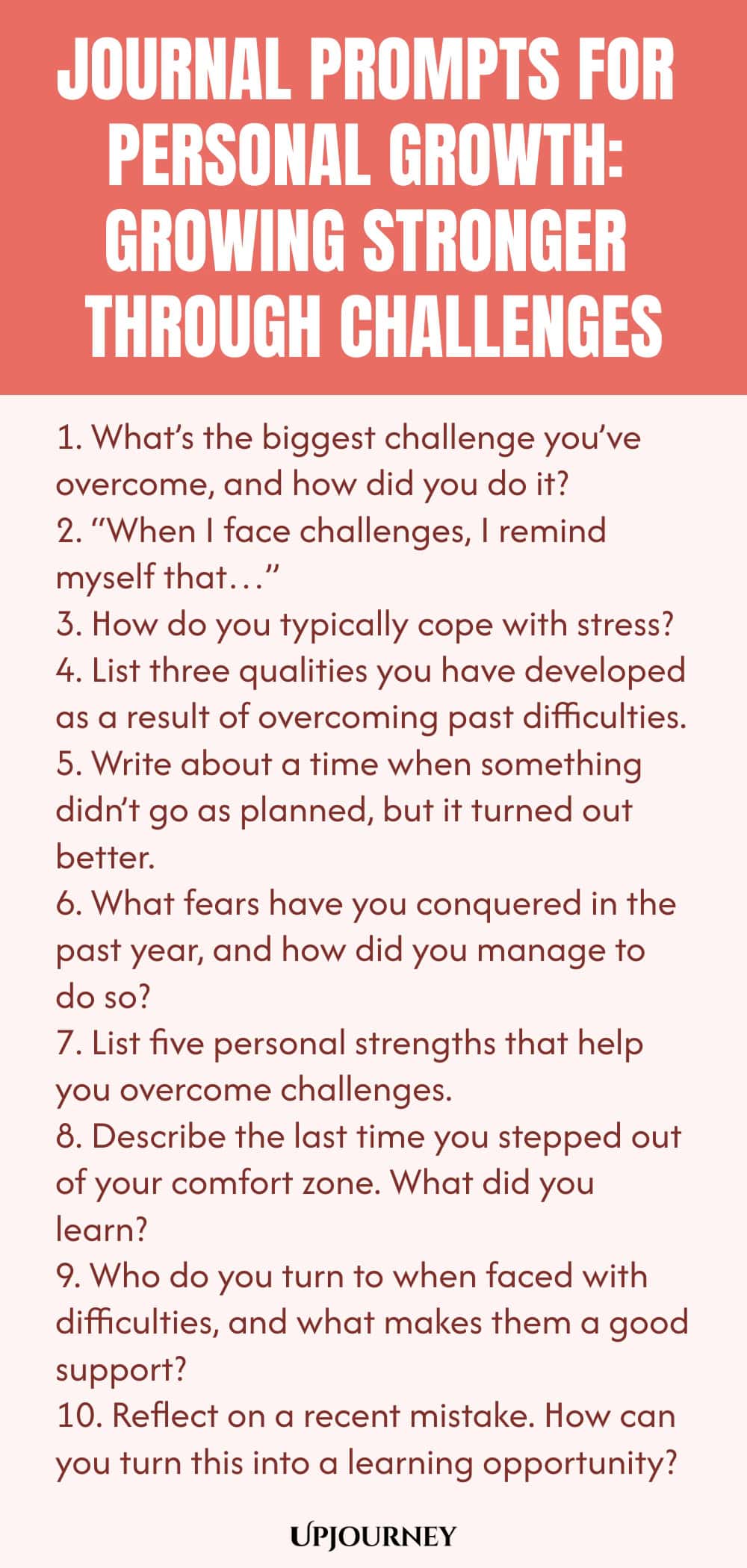 Journal Prompts for Personal Growth: Growing Stronger Through Challenges