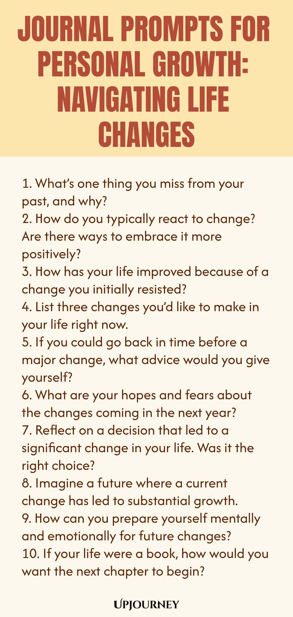 Journal Prompts for Personal Growth: Navigating Life Changes