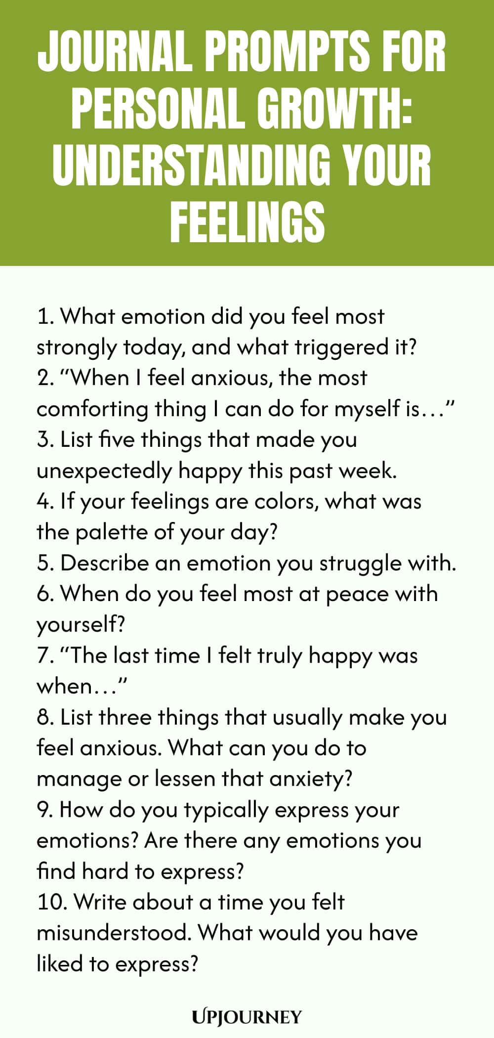 Journal Prompts for Personal Growth: Understanding Your Feelings