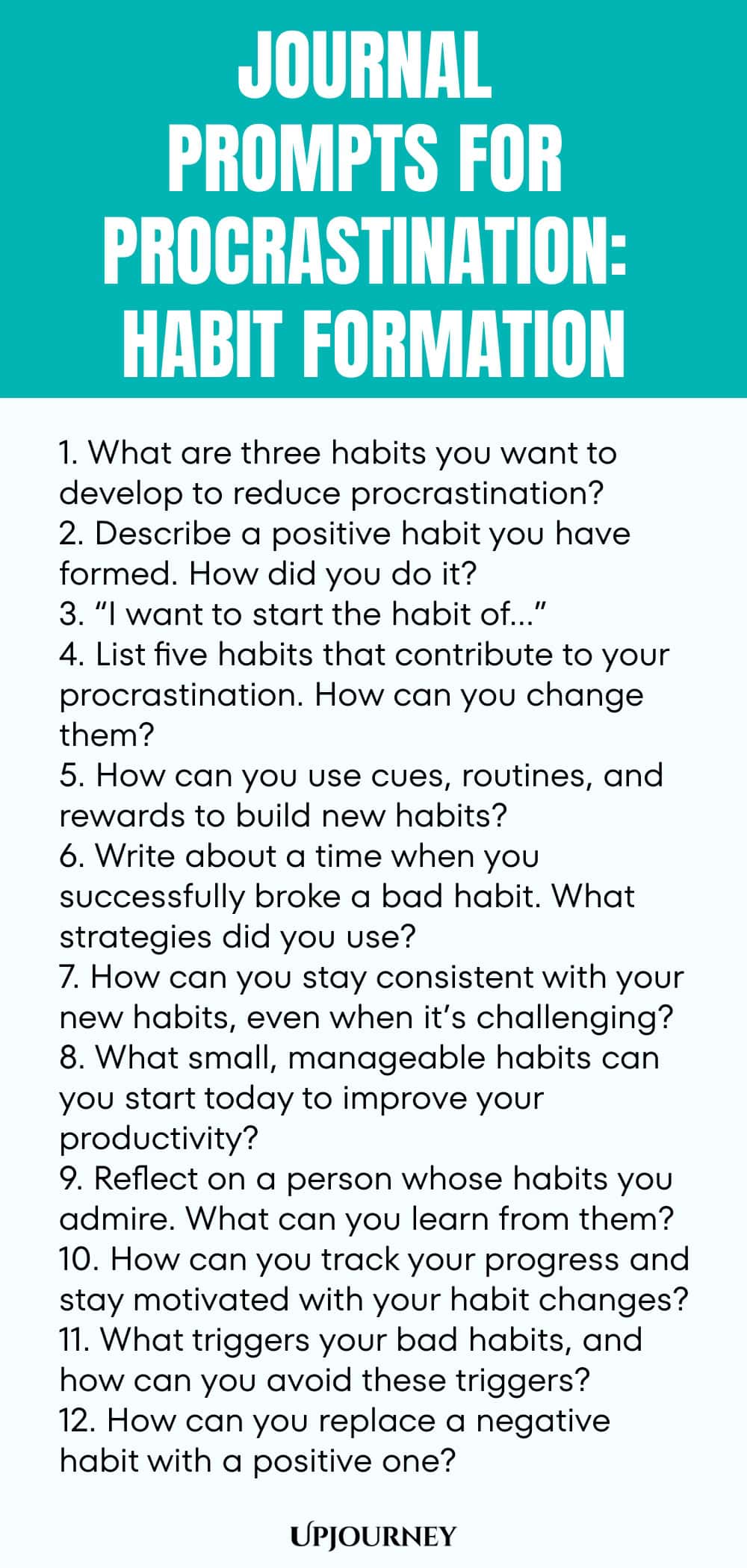 Journal Prompts for Procrastination: Habit Formation