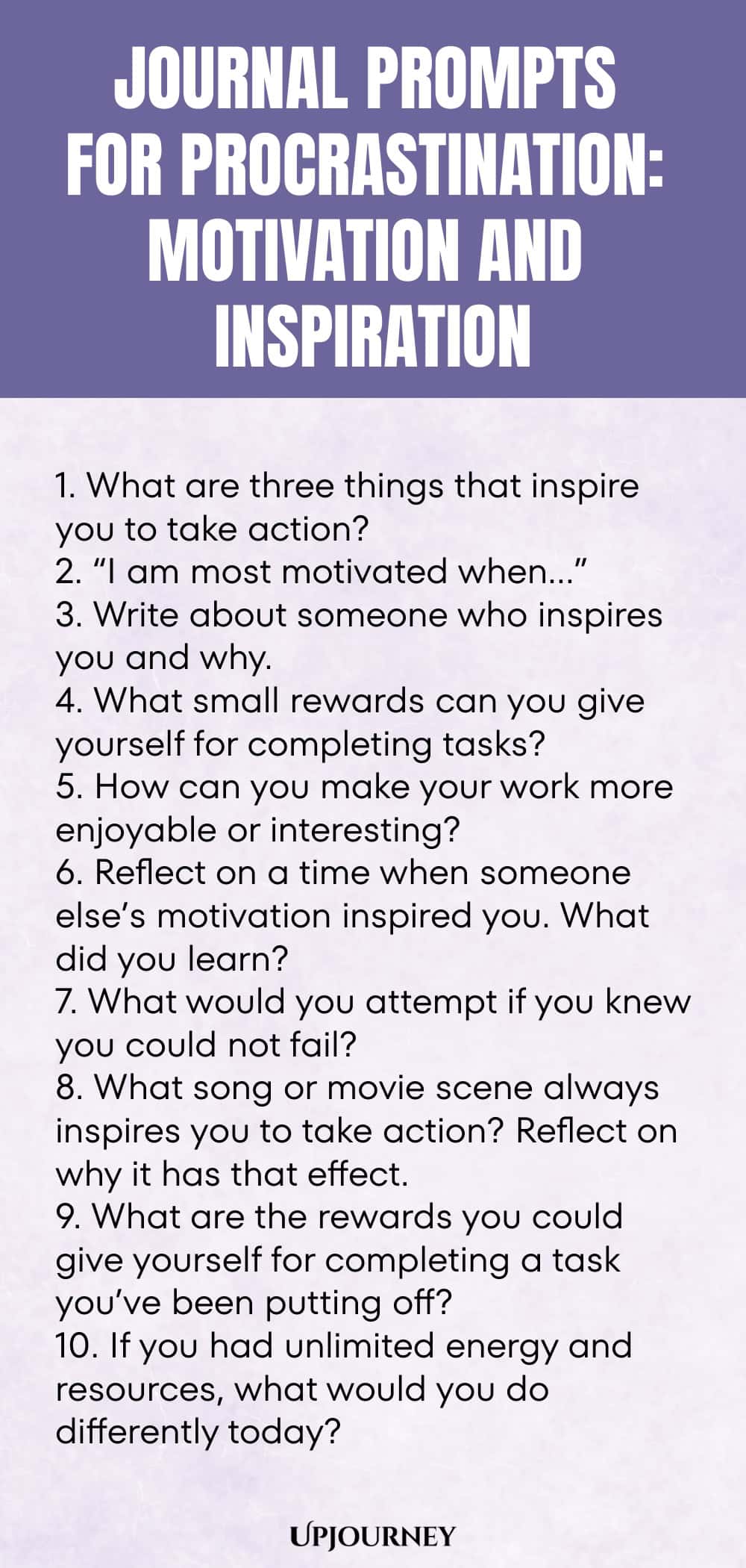Journal Prompts for Procrastination: Motivation and Inspiration