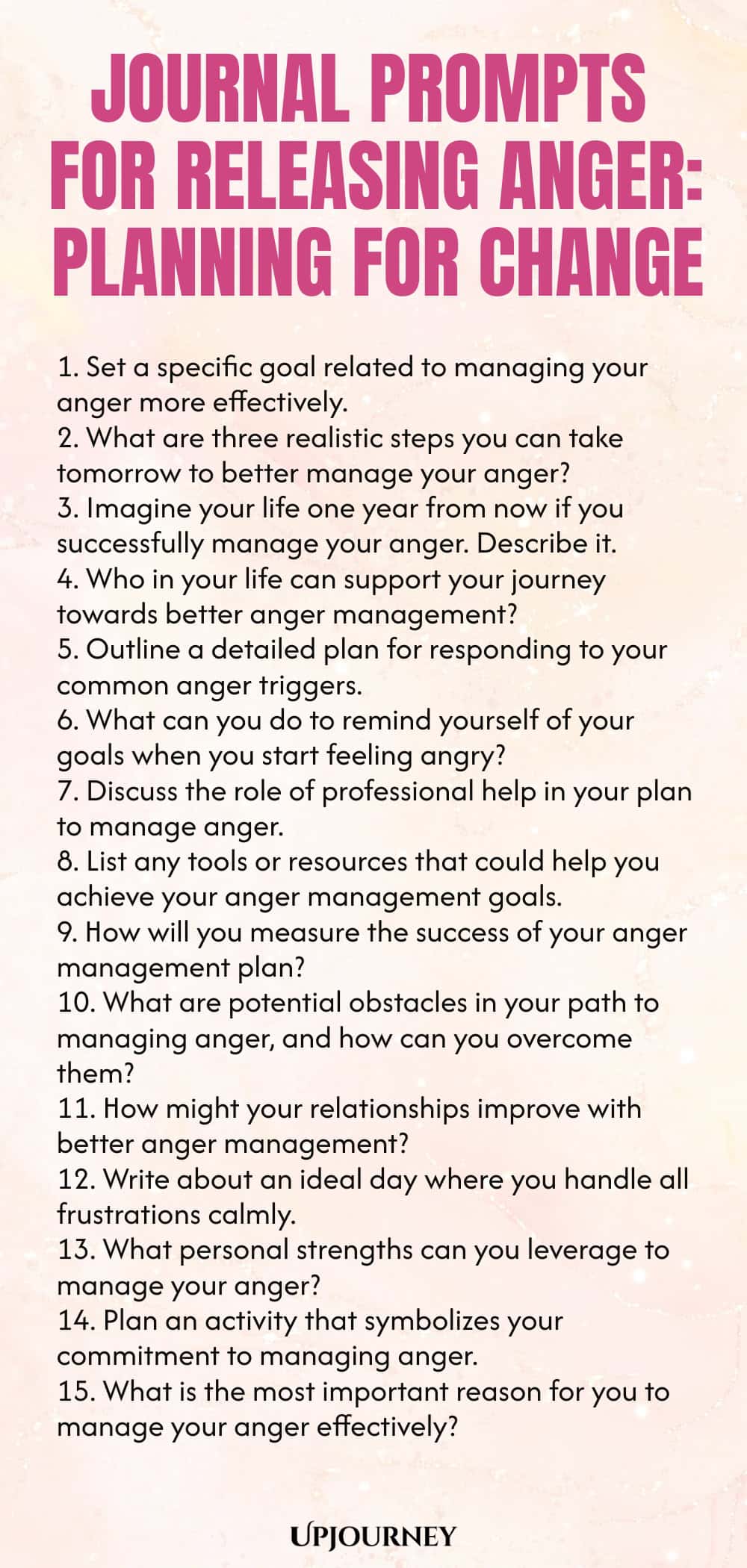 Journal Prompts for Releasing Anger: Planning for Change