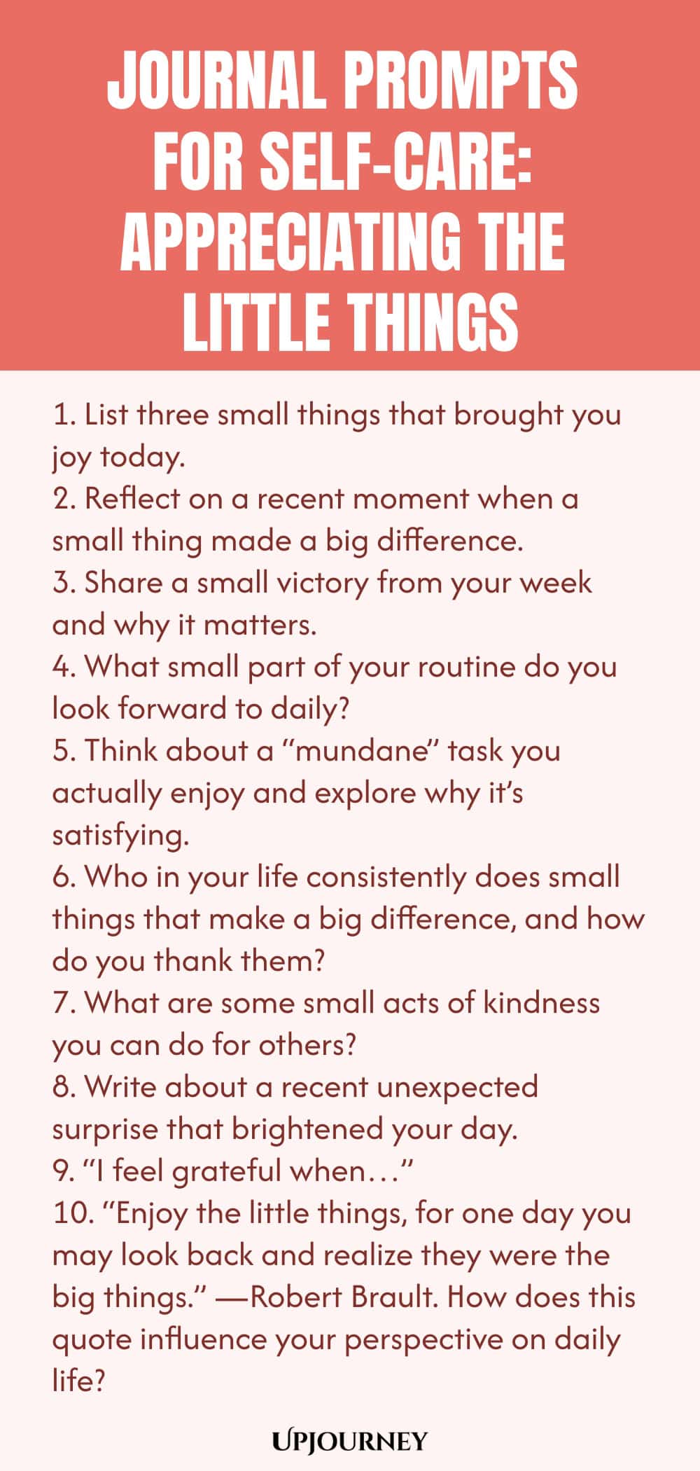 Journal Prompts for Self-Care: Appreciating the Little Things