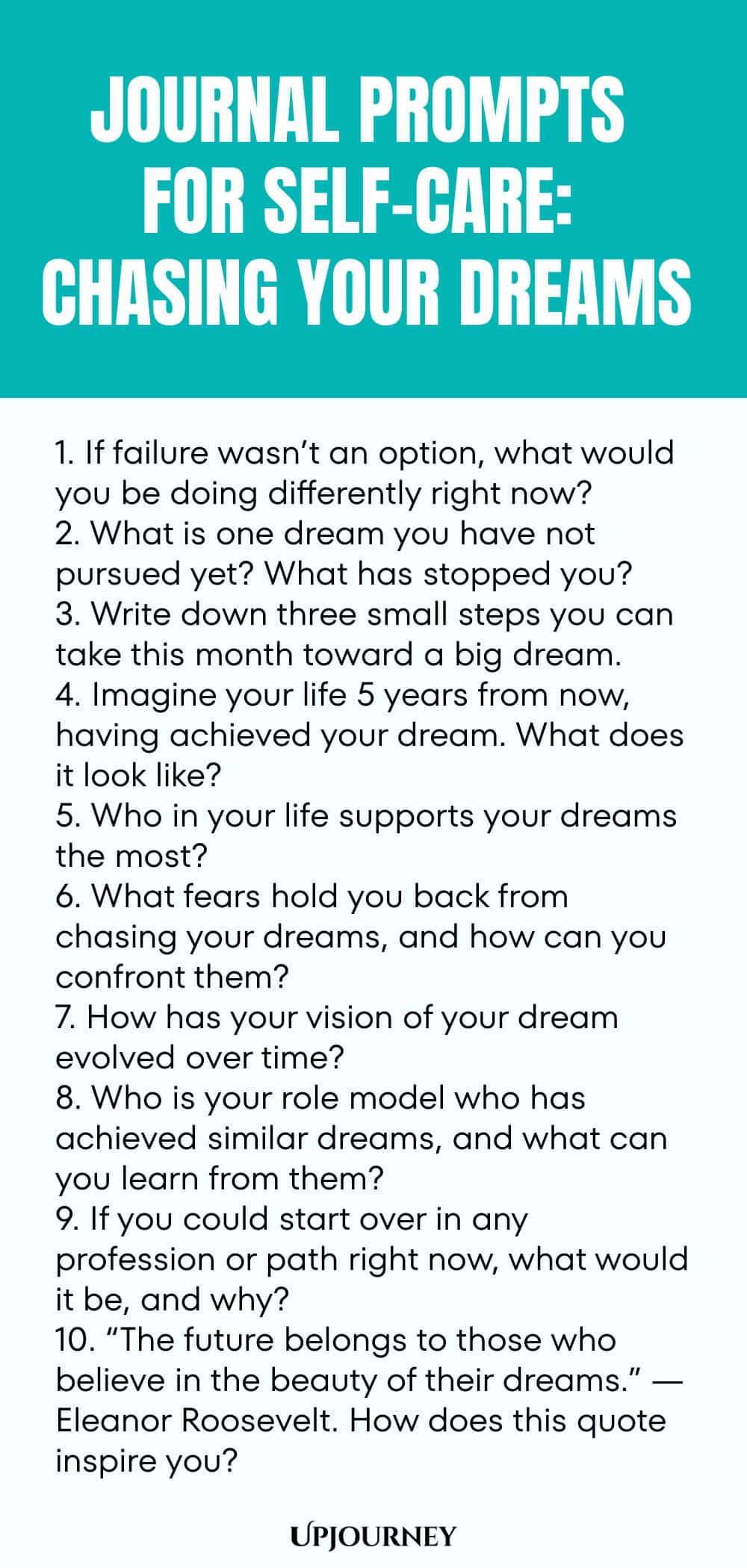 Journal Prompts for Self-Care: Chasing Your Dreams