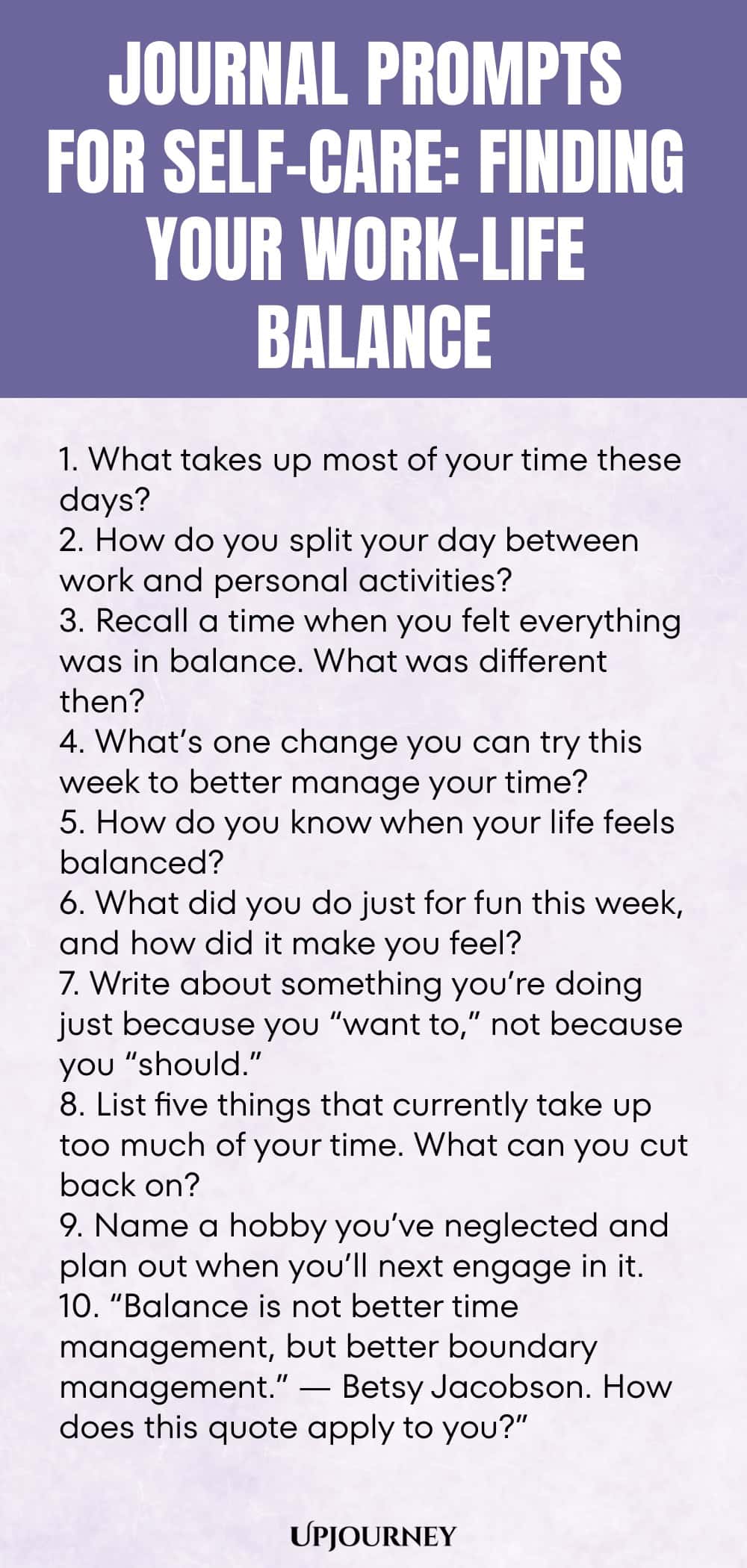 Journal Prompts for Self-Care: Finding Your Work-Life Balance