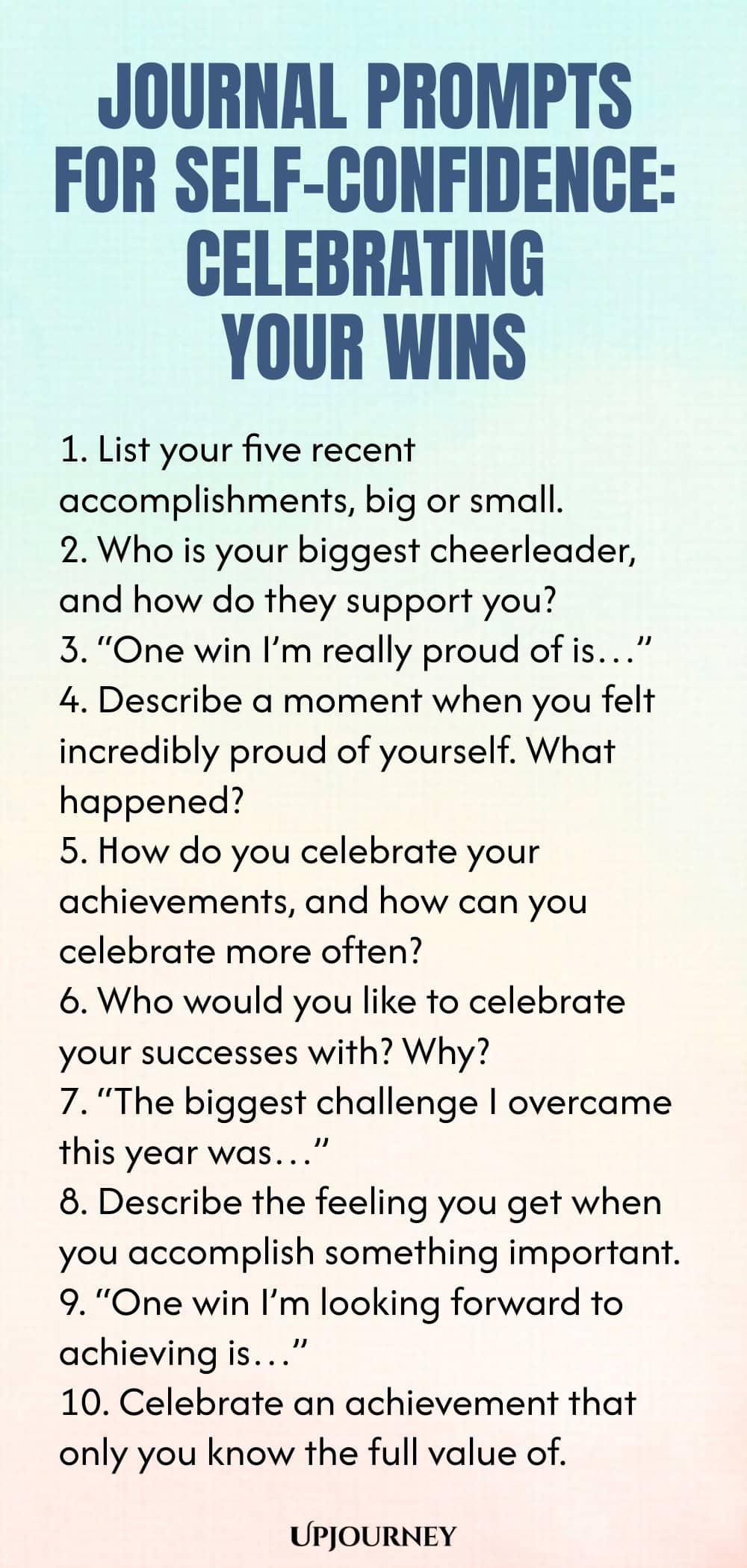Journal Prompts for Self-Confidence: Celebrating Your Wins
