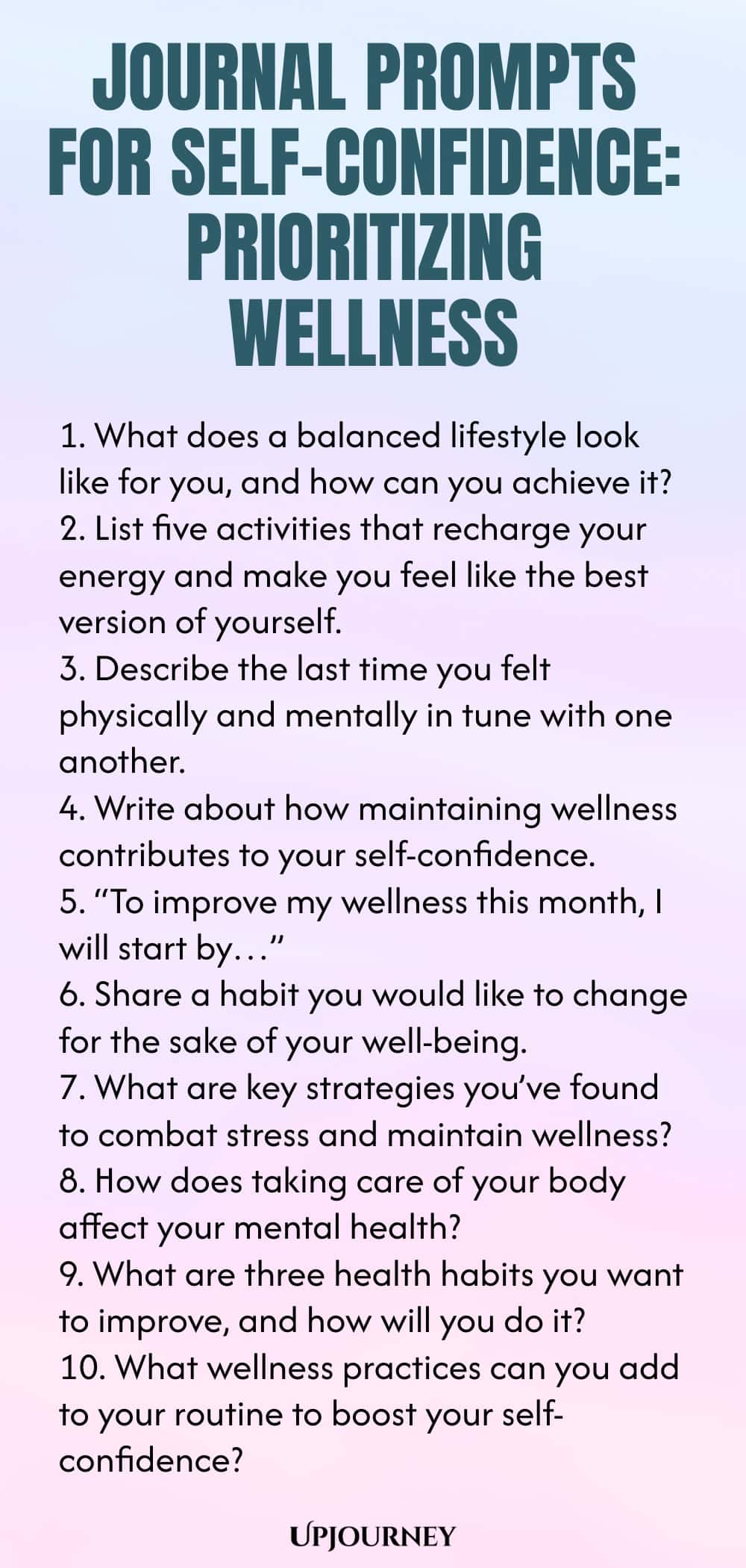 Journal Prompts for Self-Confidence: Prioritizing Wellness