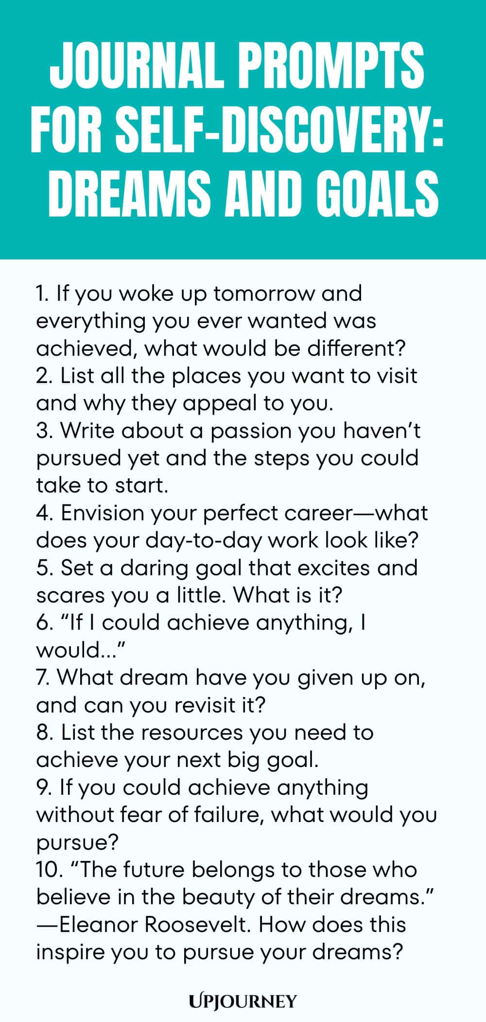 Journal Prompts for Self-Discovery: Dreams and Goals