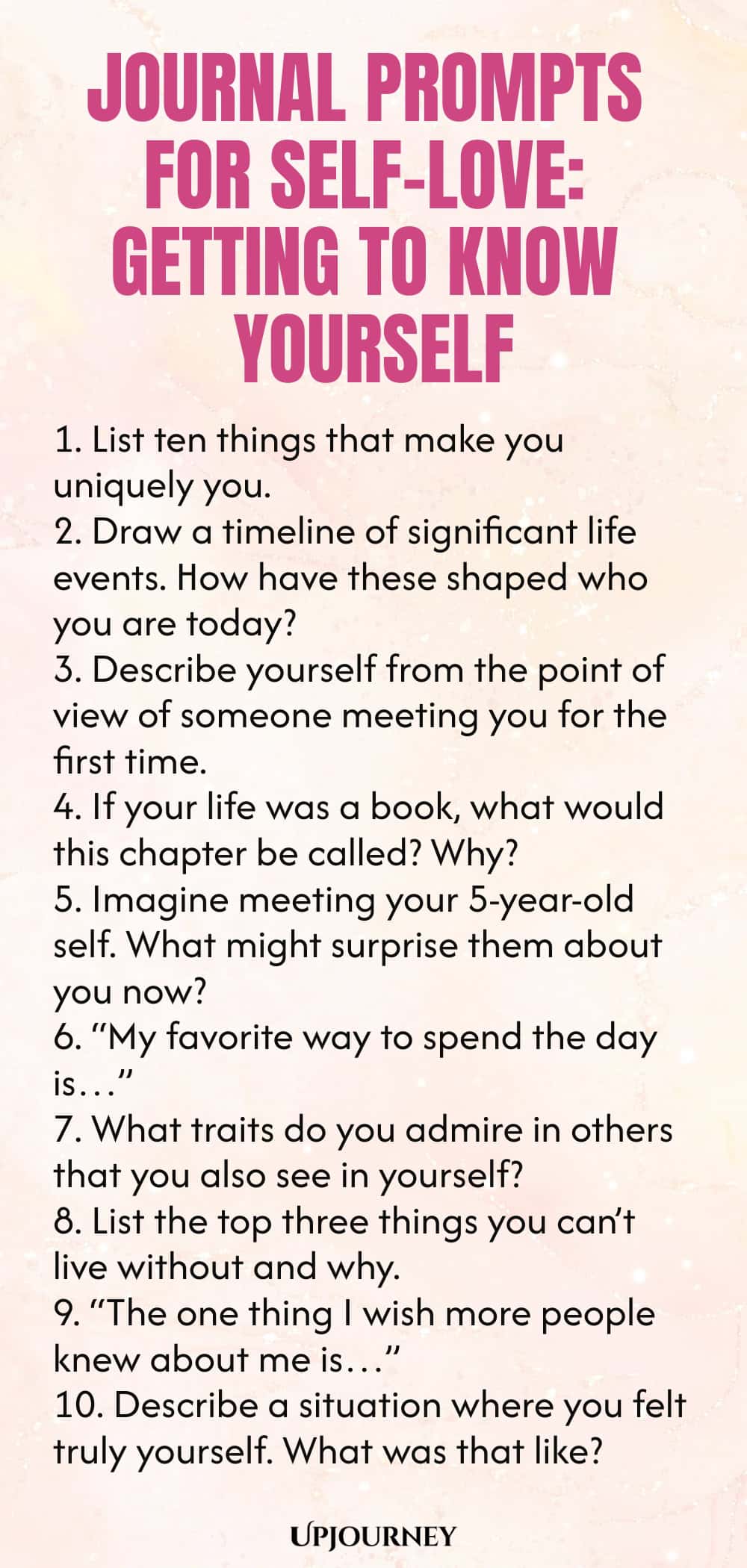 Journal Prompts for Self-Love: Getting to Know Yourself