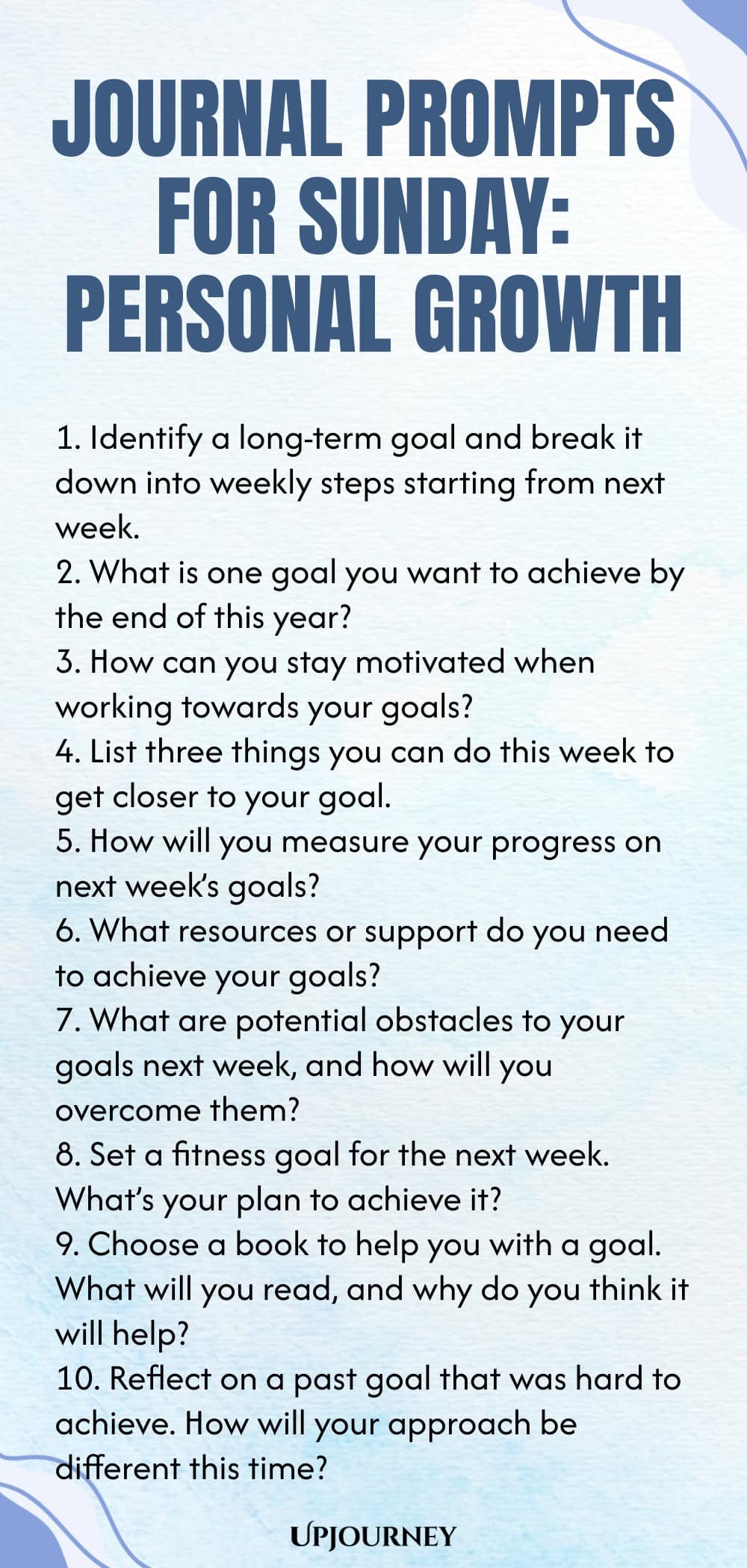 Journal Prompts for Sunday: Personal Growth