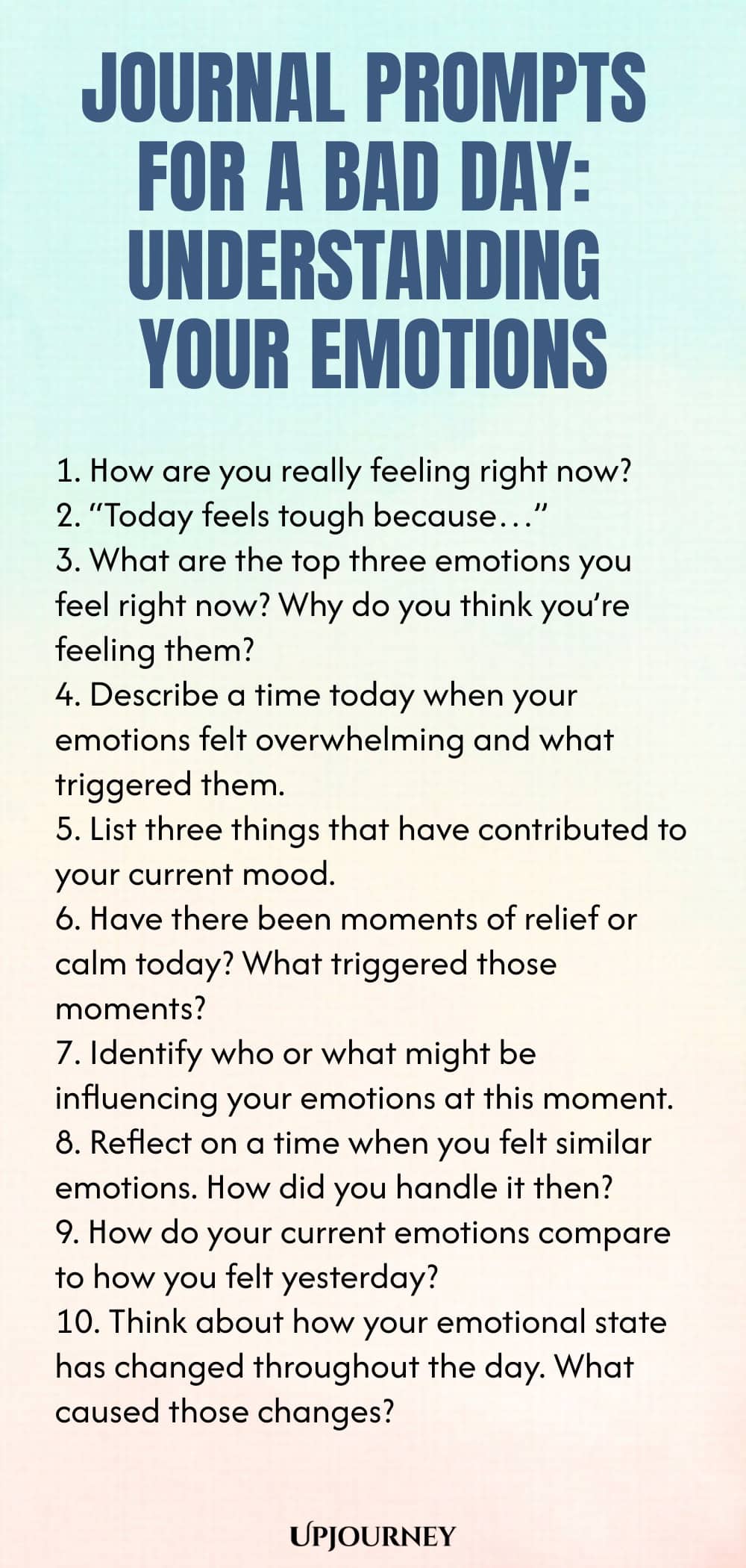 Journal Prompts for a Bad Day: Understanding Your Emotions