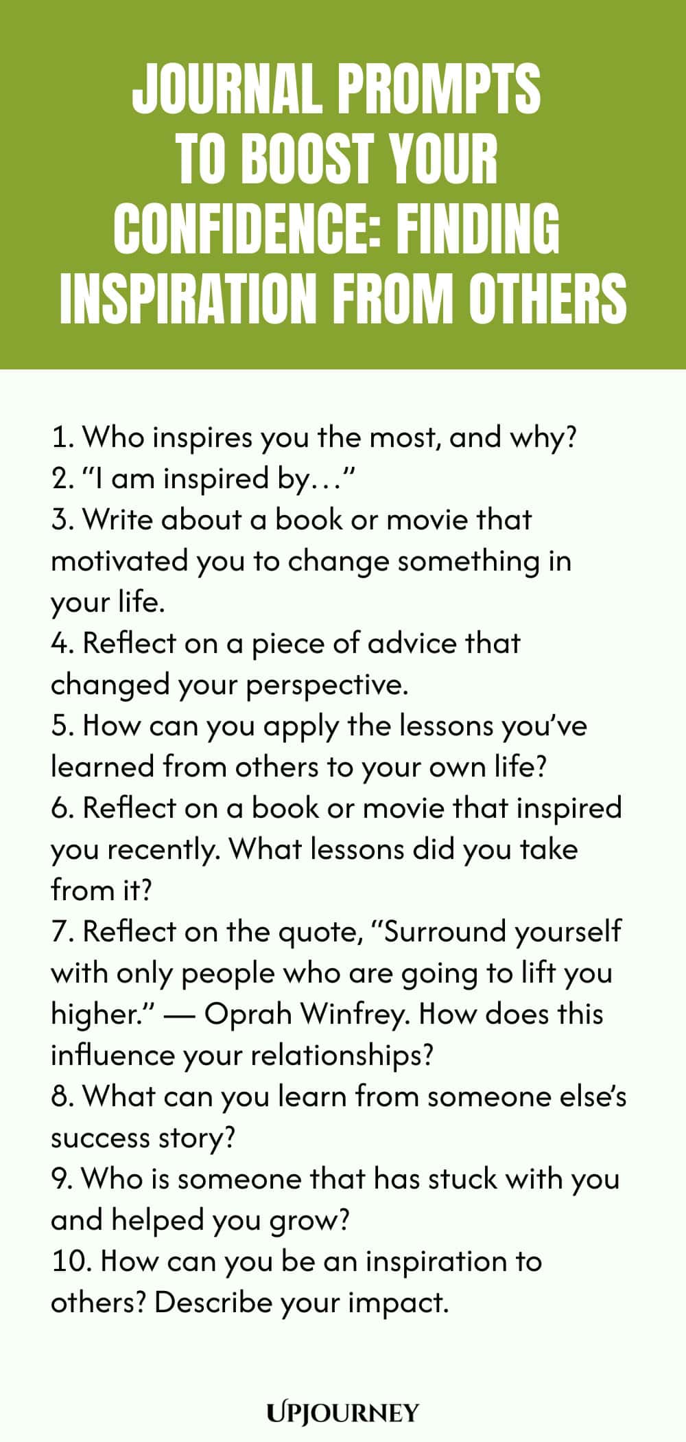 Journal Prompts to Boost Your Confidence: Finding Inspiration from Others