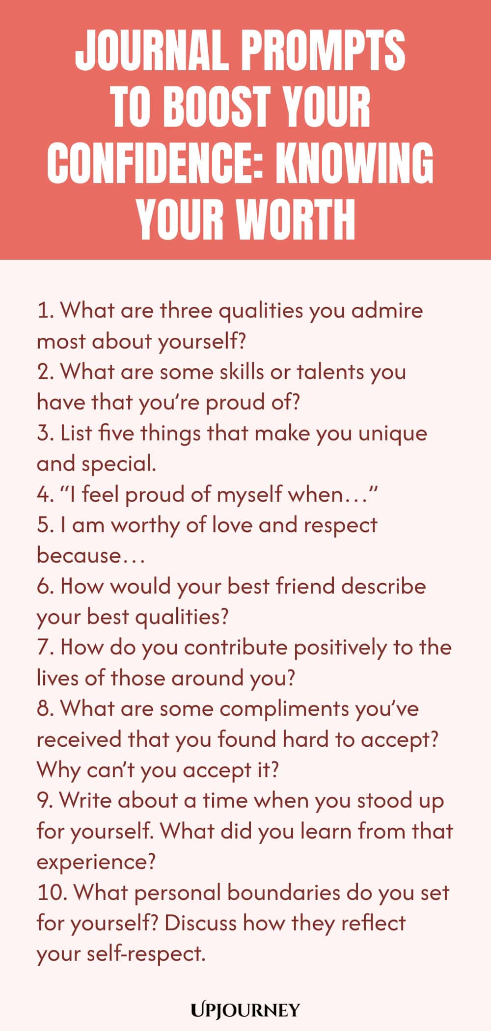Journal Prompts to Boost Your Confidence: Knowing Your Worth