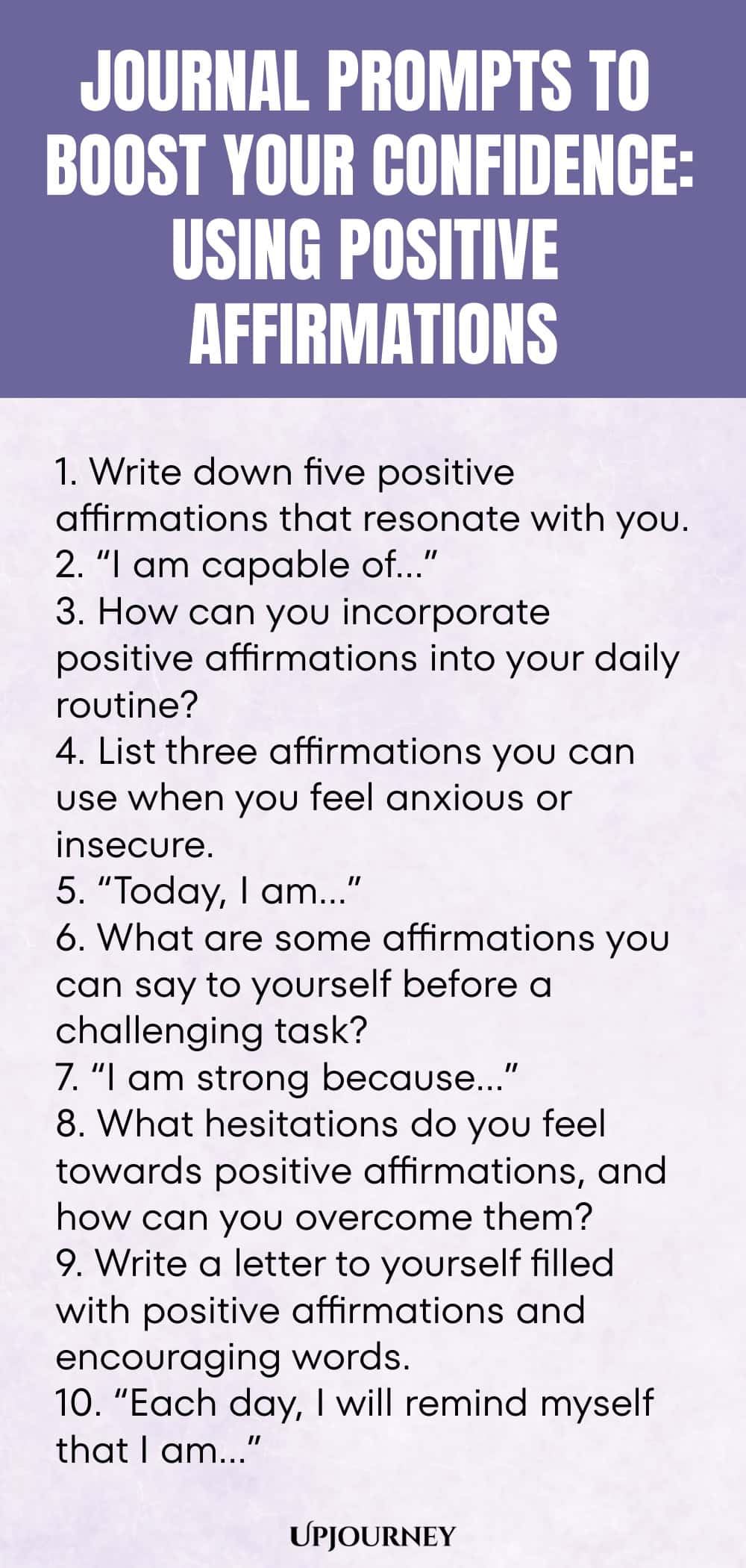 Journal Prompts to Boost Your Confidence: Using Positive Affirmations