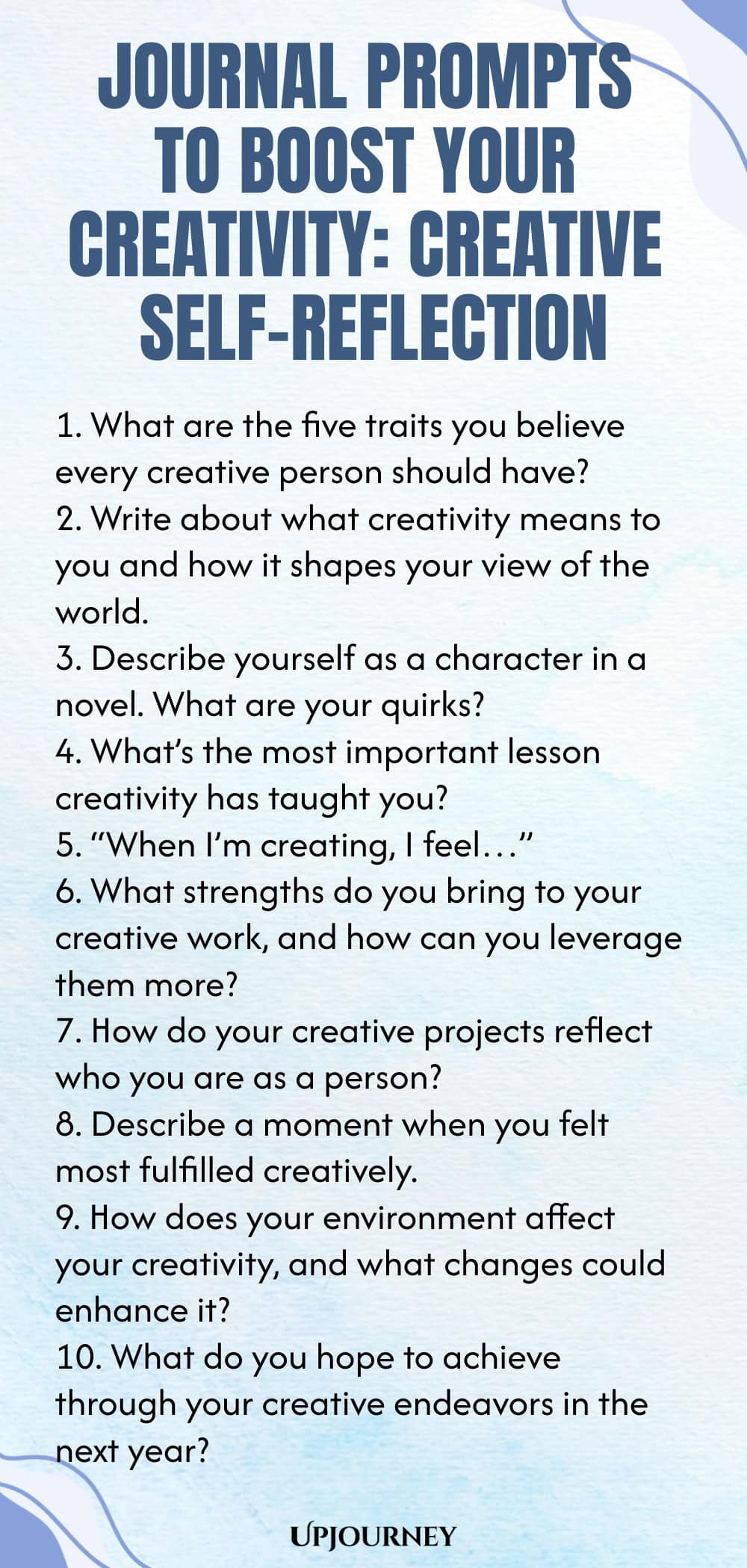 Journal Prompts to Boost Your Creativity: Creative Self-Reflection