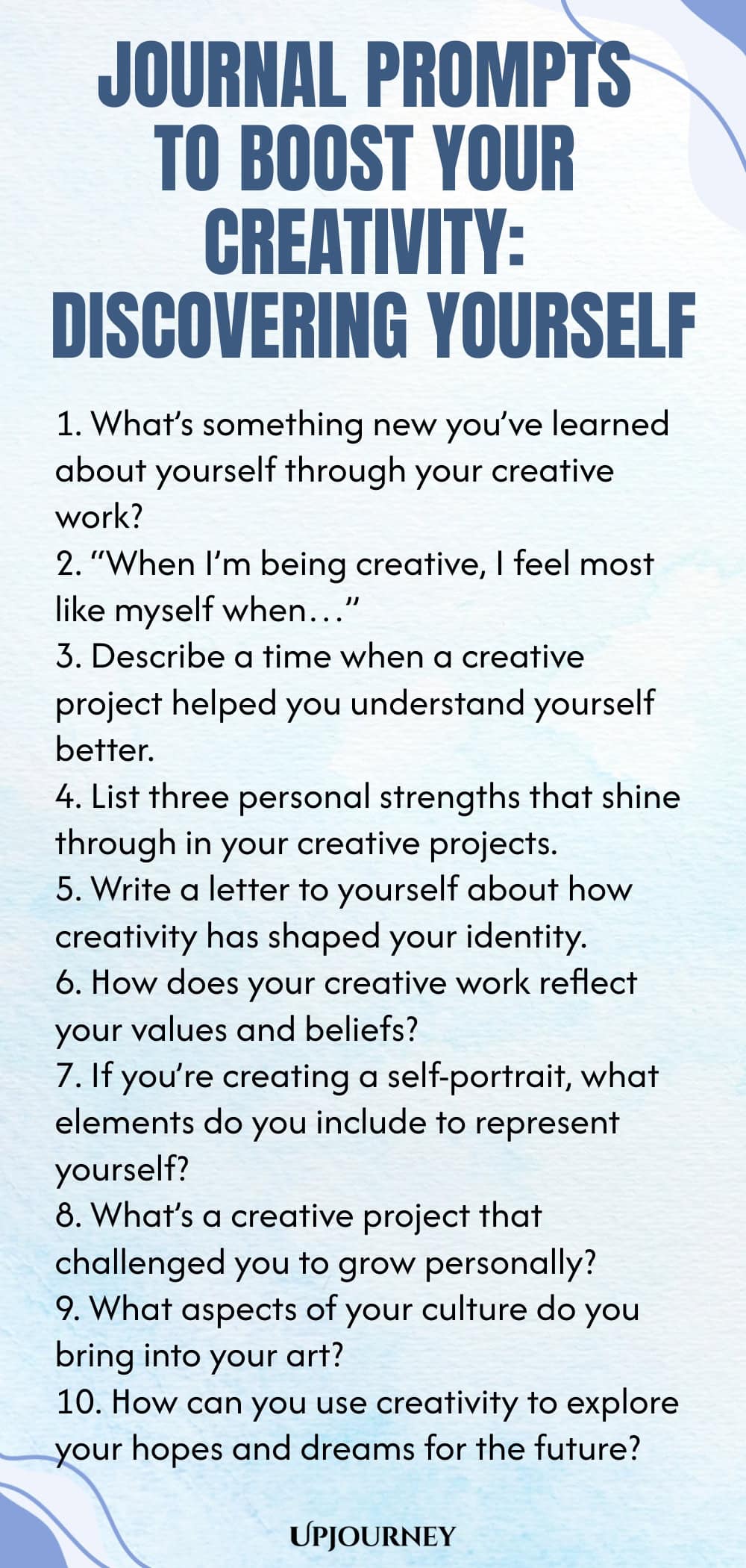 Journal Prompts to Boost Your Creativity: Discovering Yourself