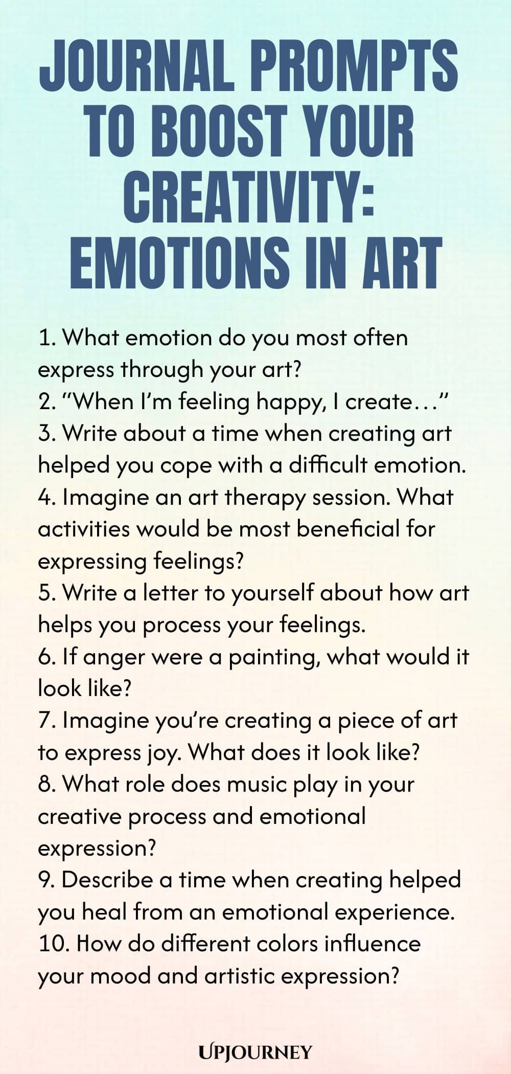 Journal Prompts to Boost Your Creativity: Emotions in Art