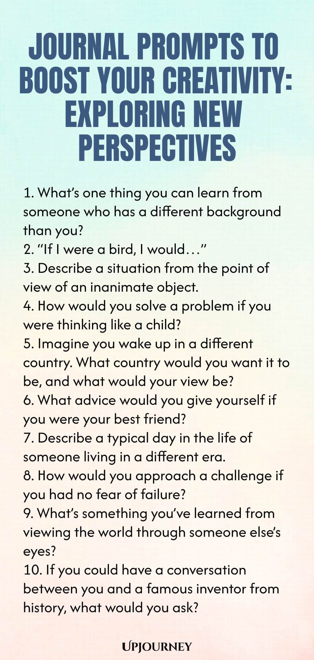 Journal Prompts to Boost Your Creativity: Exploring New Perspectives