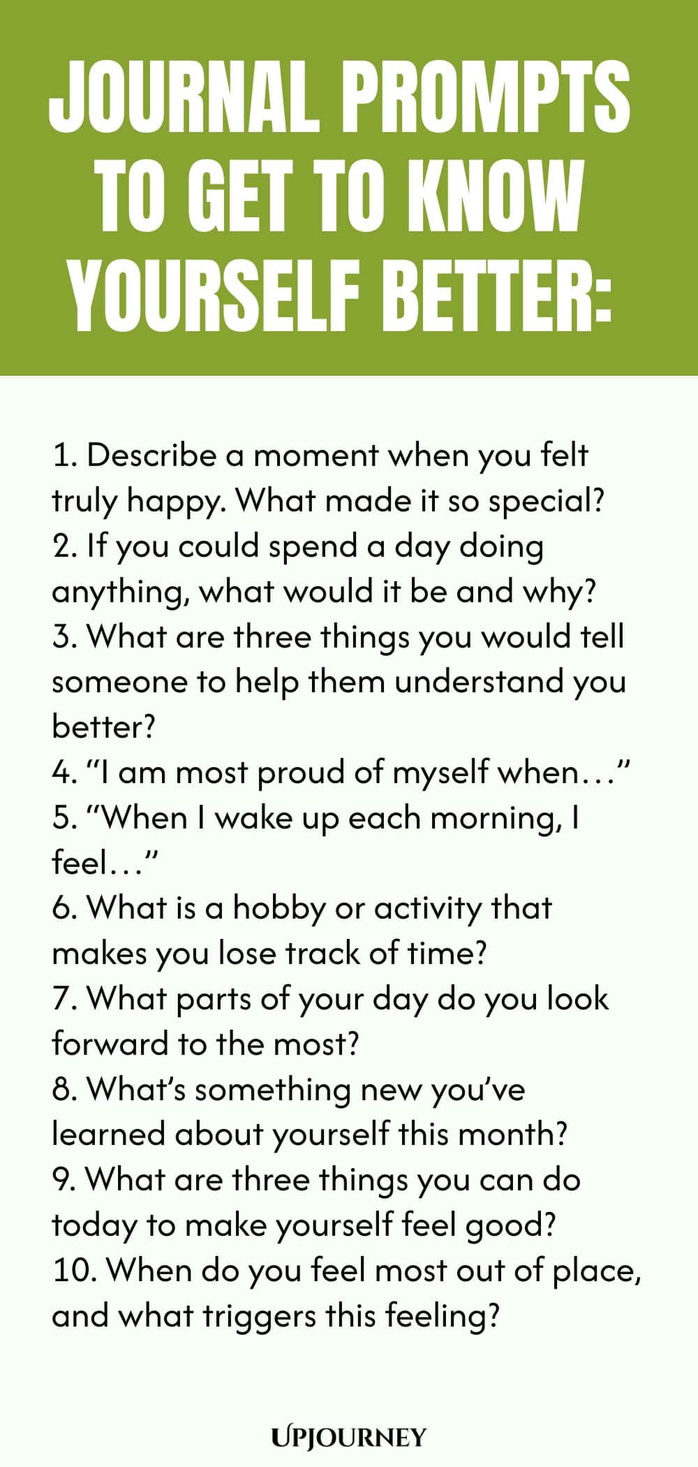 Journal Prompts to Get to Know Yourself Better