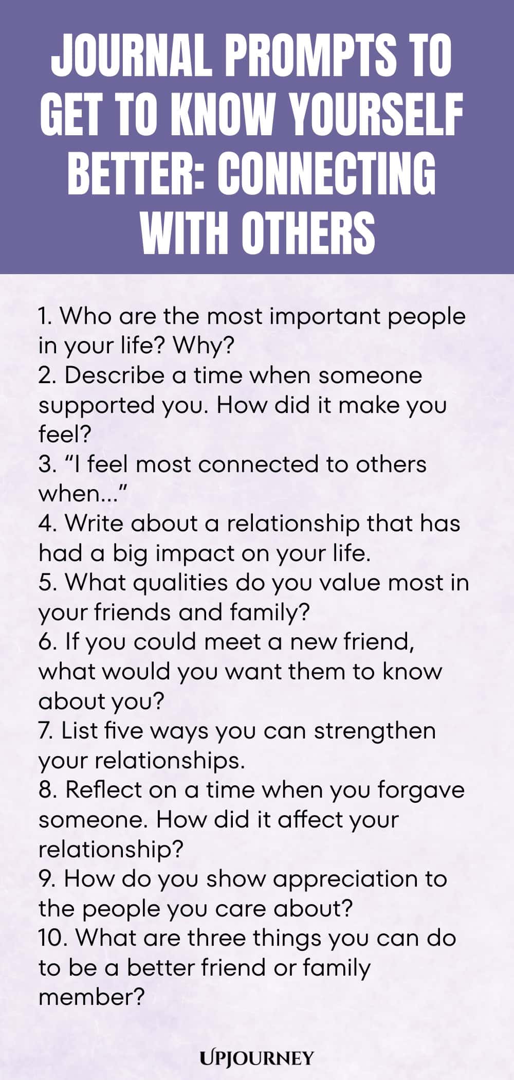 Journal Prompts to Get to Know Yourself Better: Connecting with Others