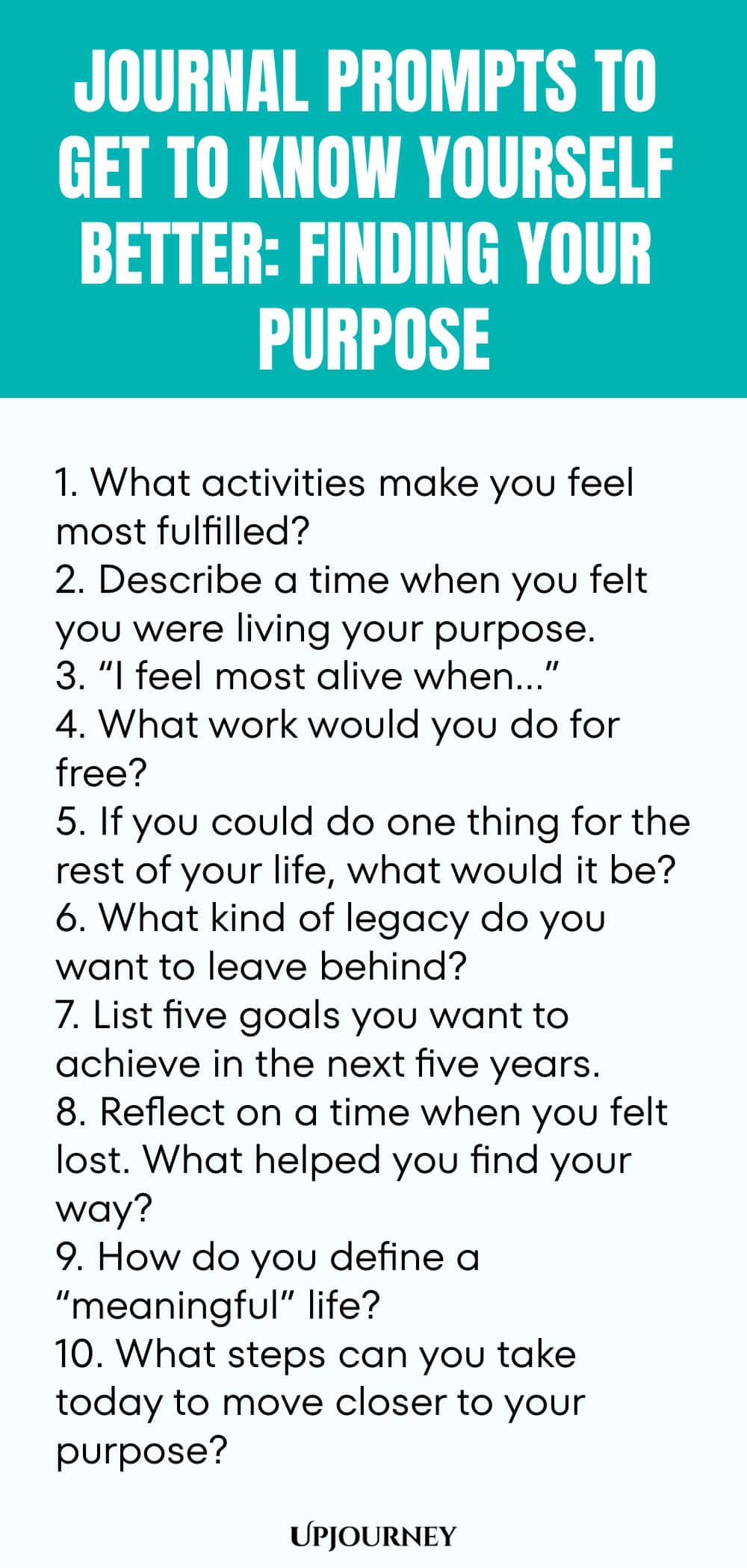 Journal Prompts to Get to Know Yourself Better: Finding Your Purpose
