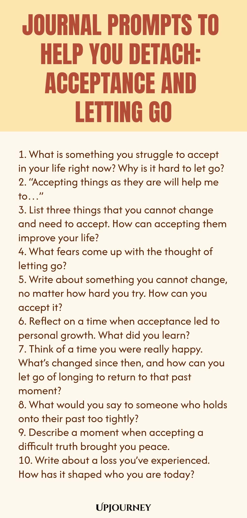 Journal Prompts to Help You Detach: Acceptance and Letting Go