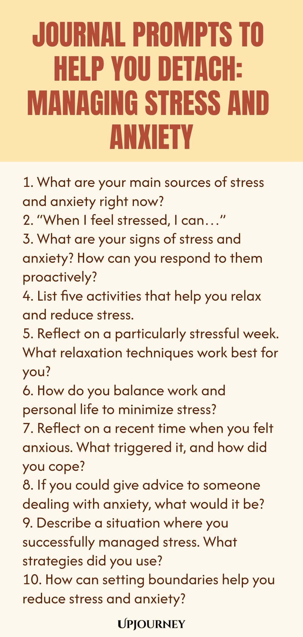 Journal Prompts to Help You Detach: Managing Stress and Anxiety