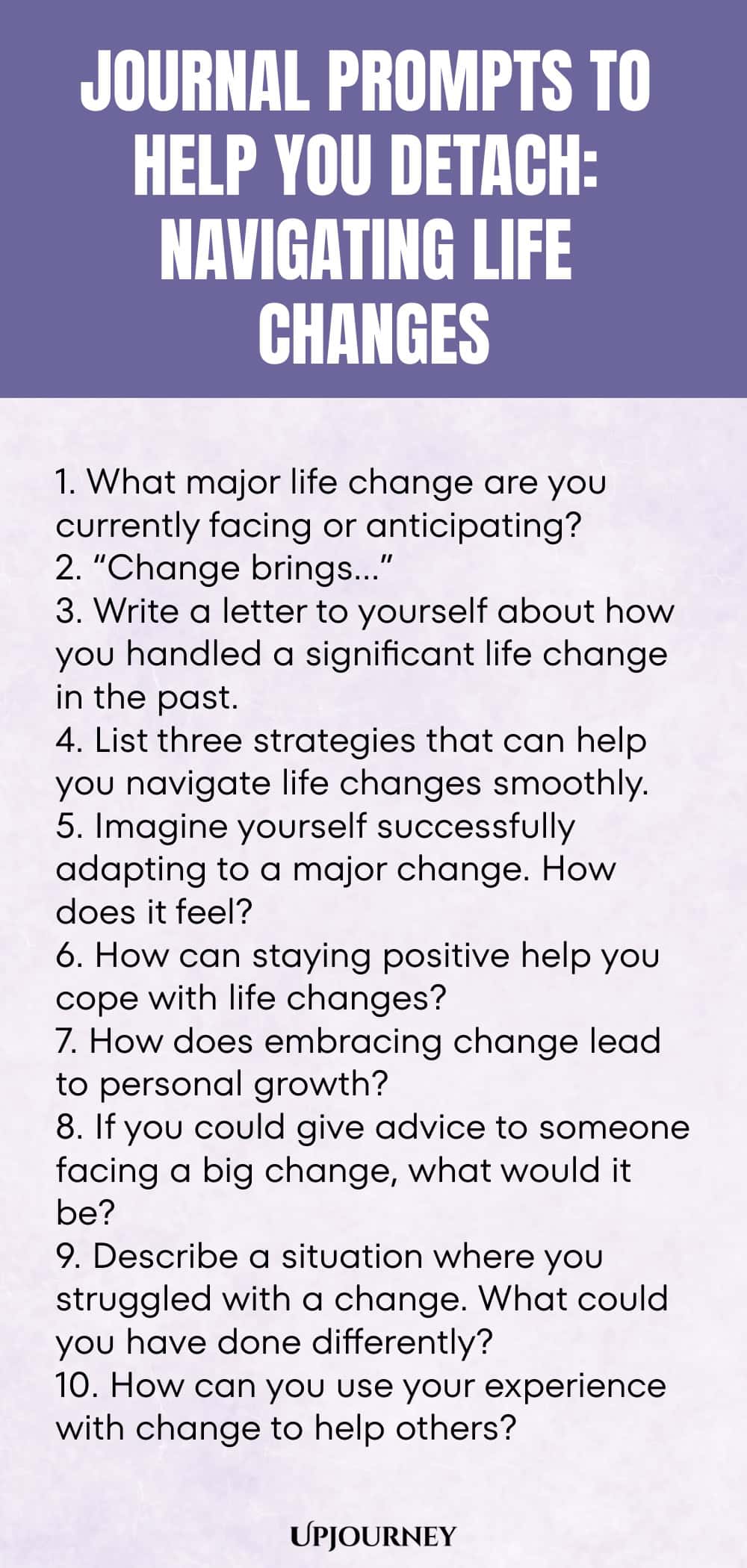 Journal Prompts to Help You Detach: Navigating Life Changes