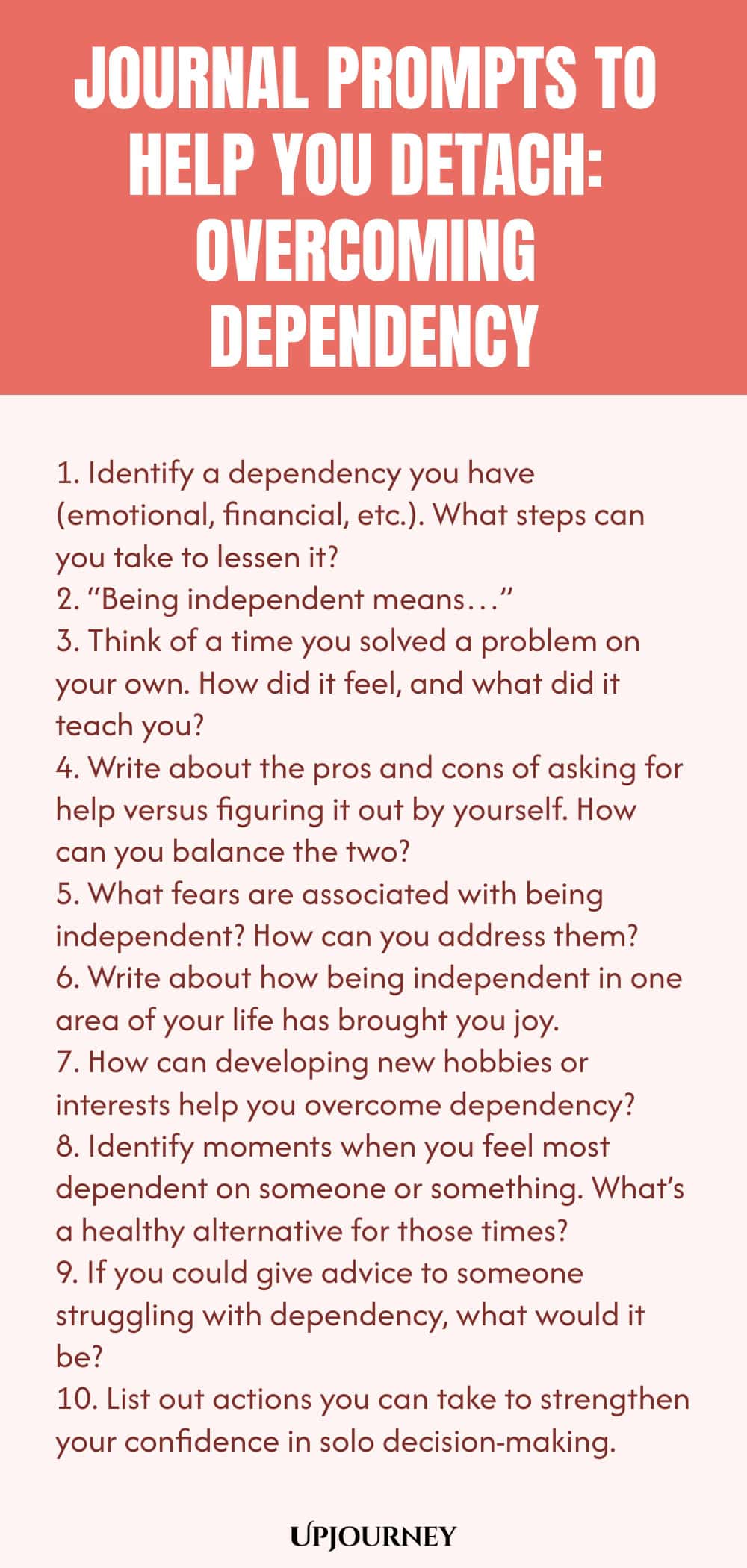 Journal Prompts to Help You Detach: Overcoming Dependency