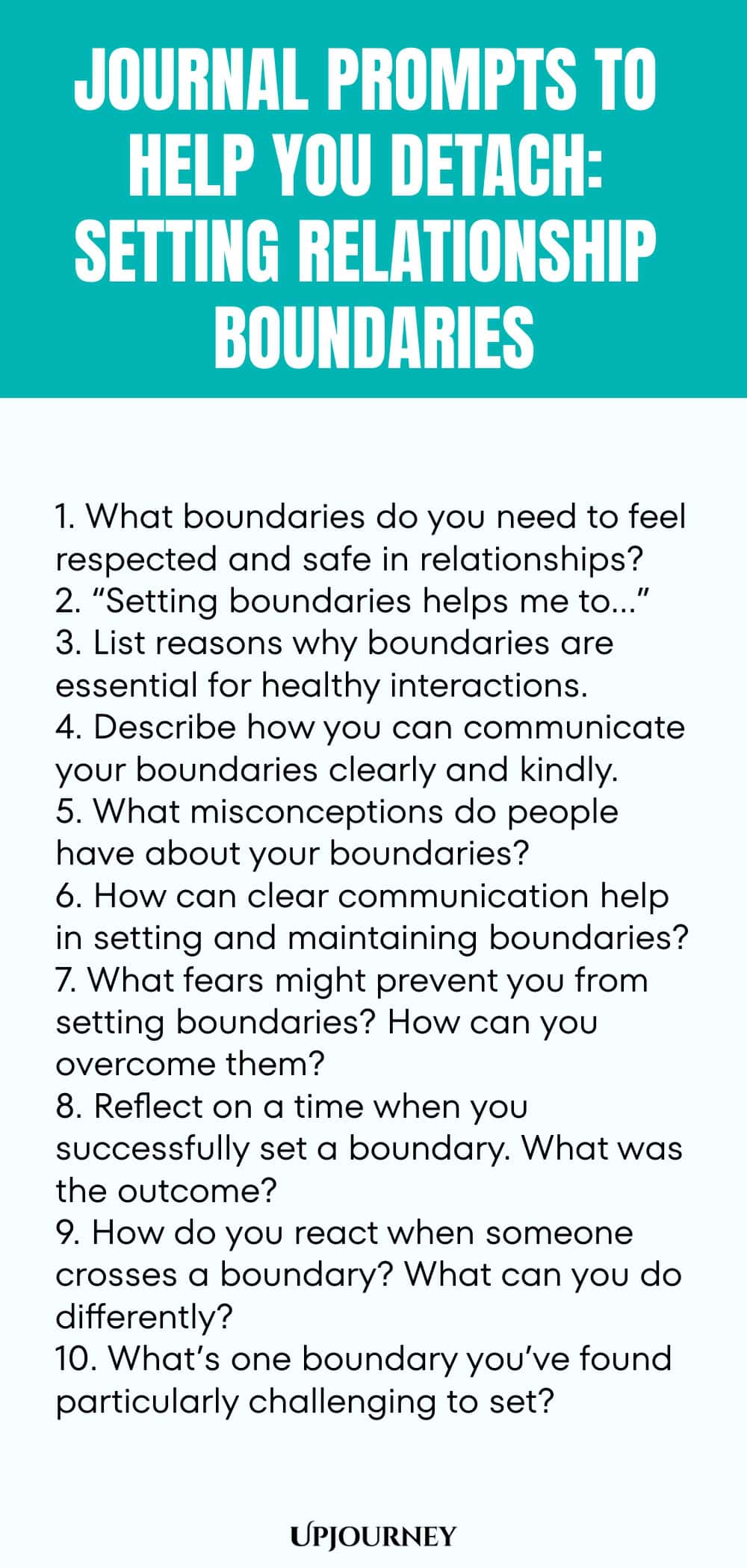 Journal Prompts to Help You Detach: Setting Relationship Boundaries