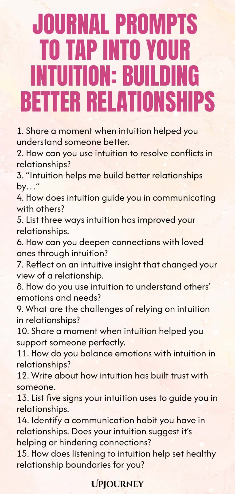Journal Prompts to Tap Into Your Intuition: Building Better Relationships