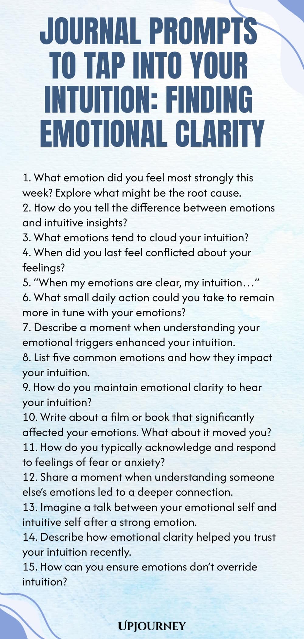 Journal Prompts to Tap Into Your Intuition: Finding Emotional Clarity