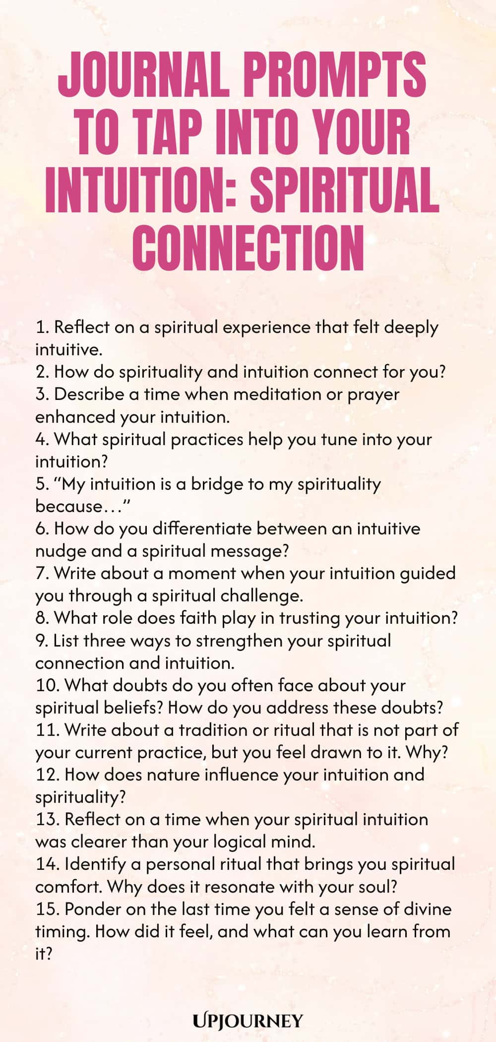 Journal Prompts to Tap Into Your Intuition: Spiritual Connection
