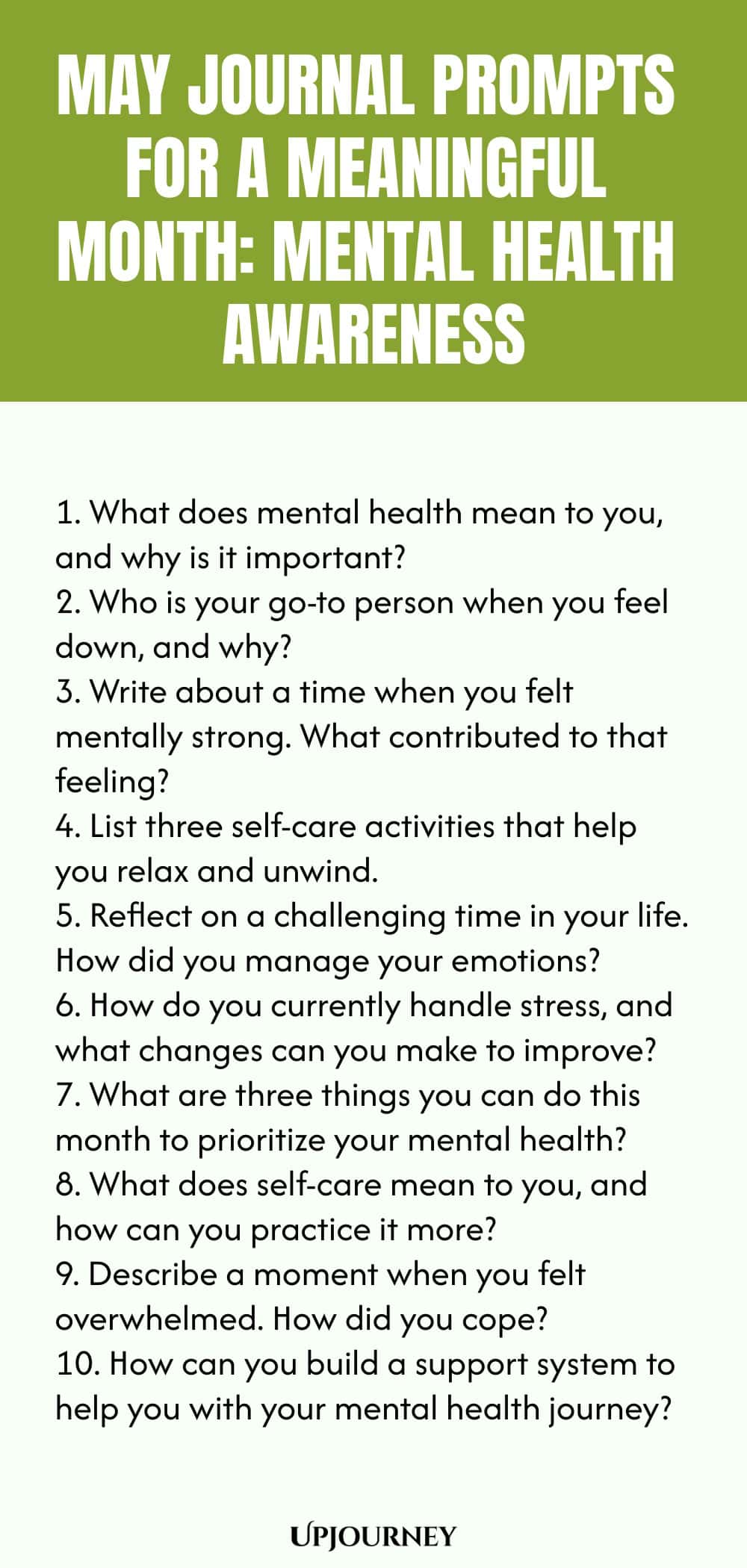 May Journal Prompts for a Meaningful Month: Mental Health Awareness