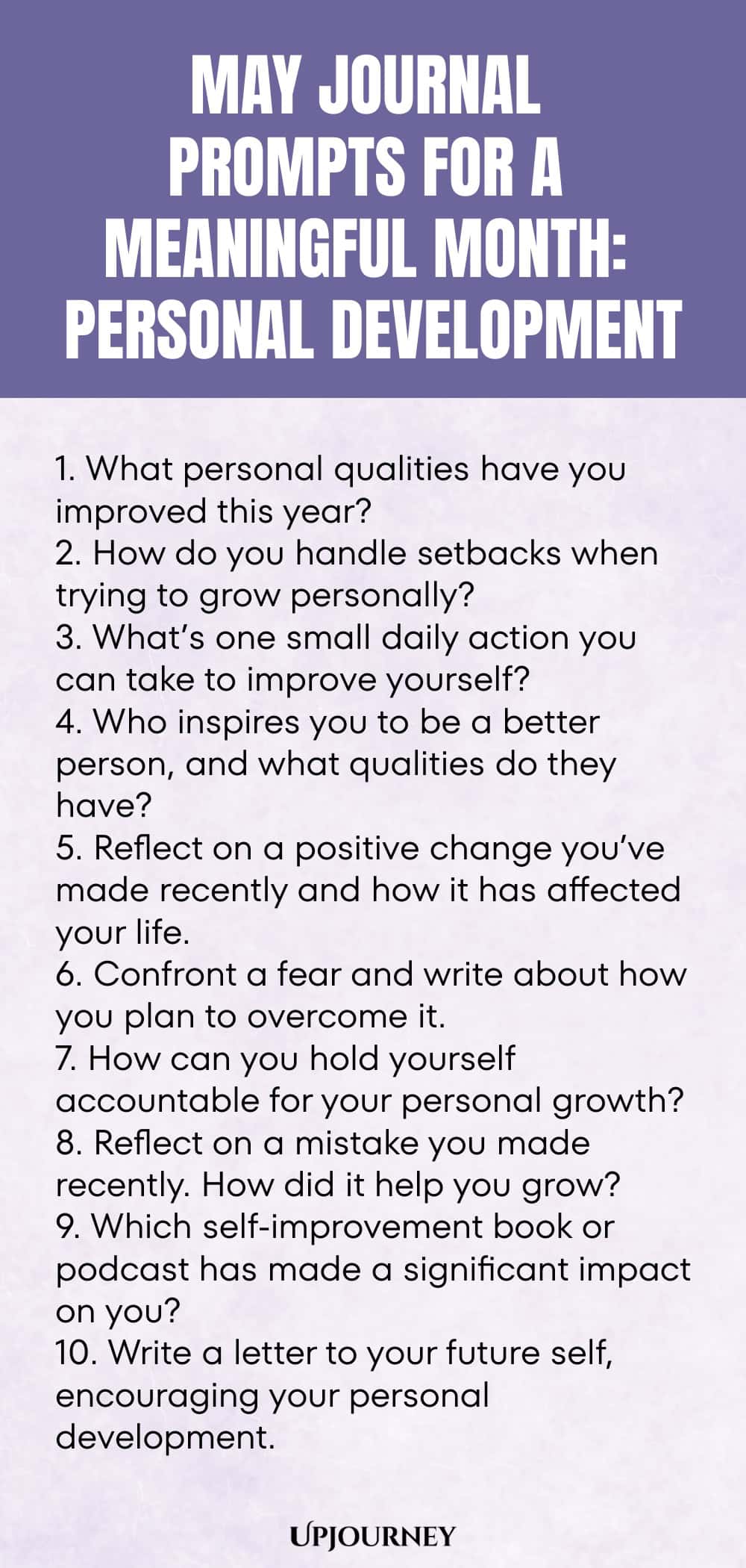 May Journal Prompts for a Meaningful Month: Personal Development