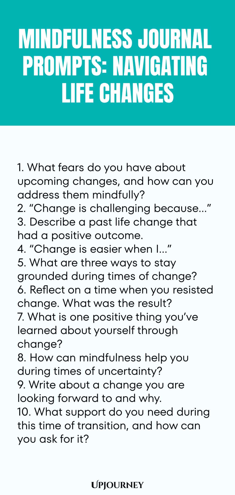 Mindfulness Journal Prompts: Navigating Life Changes