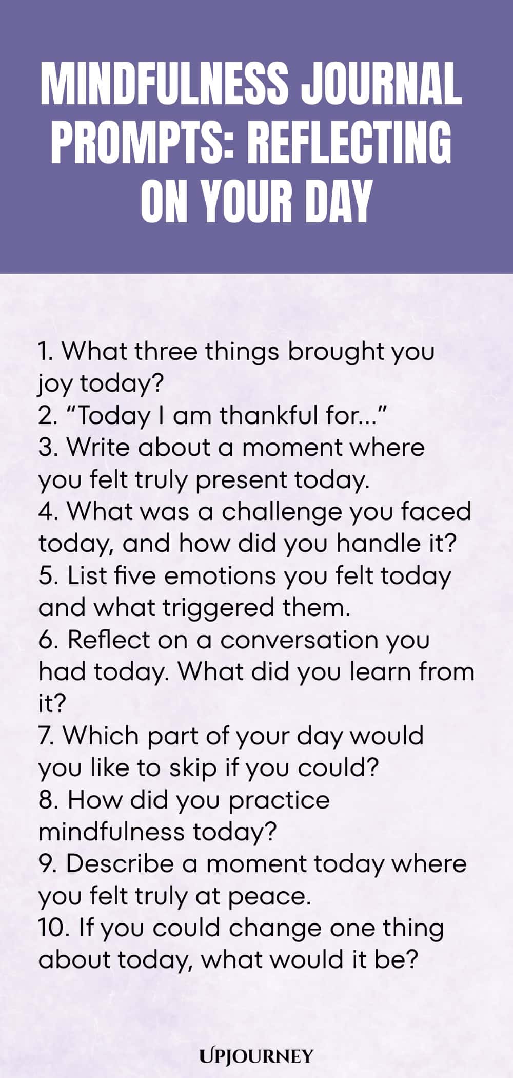 Mindfulness Journal Prompts: Reflecting on Your Day