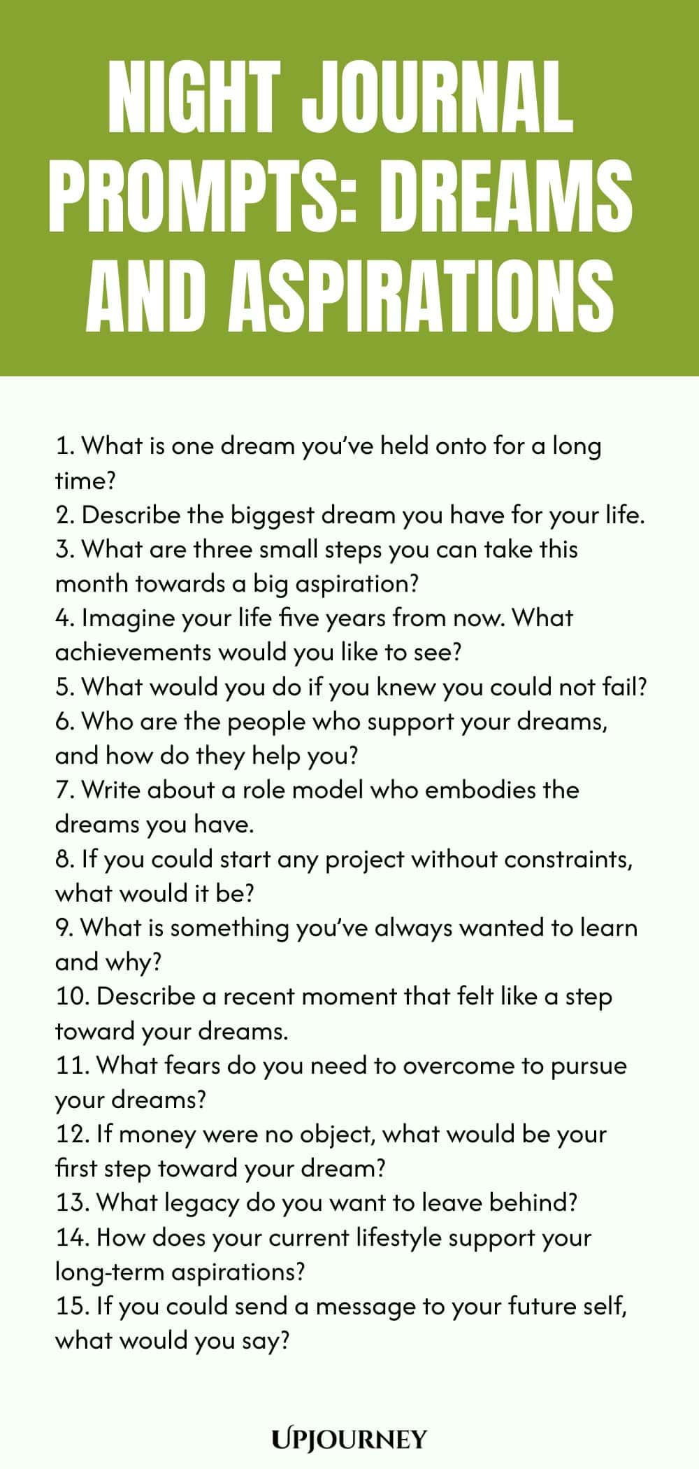 Night Journal Prompts: Dreams and Aspirations