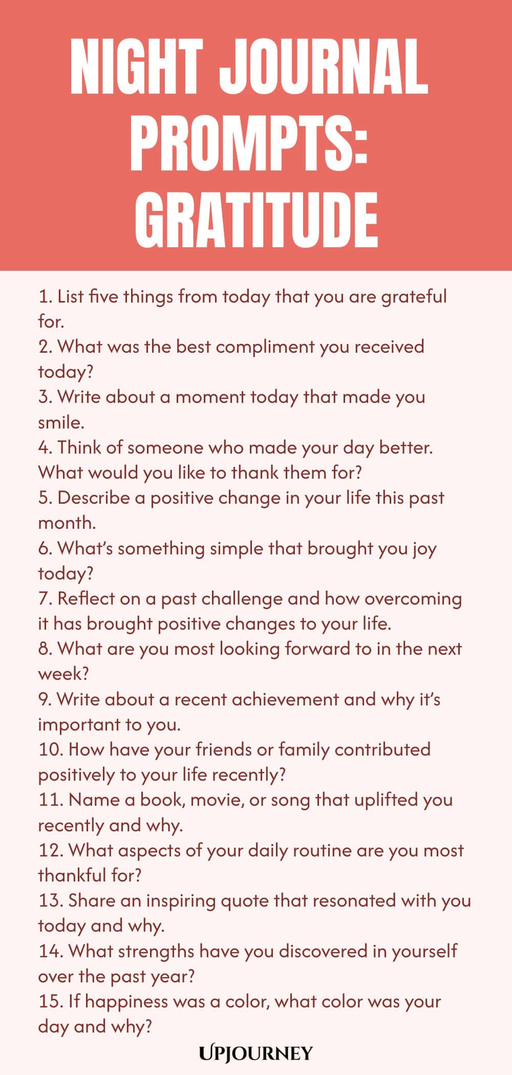 Night Journal Prompts: Gratitude