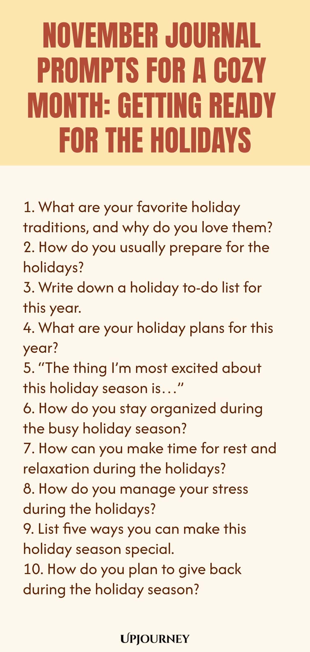 November Journal Prompts for a Cozy Month: Getting Ready for the Holidays