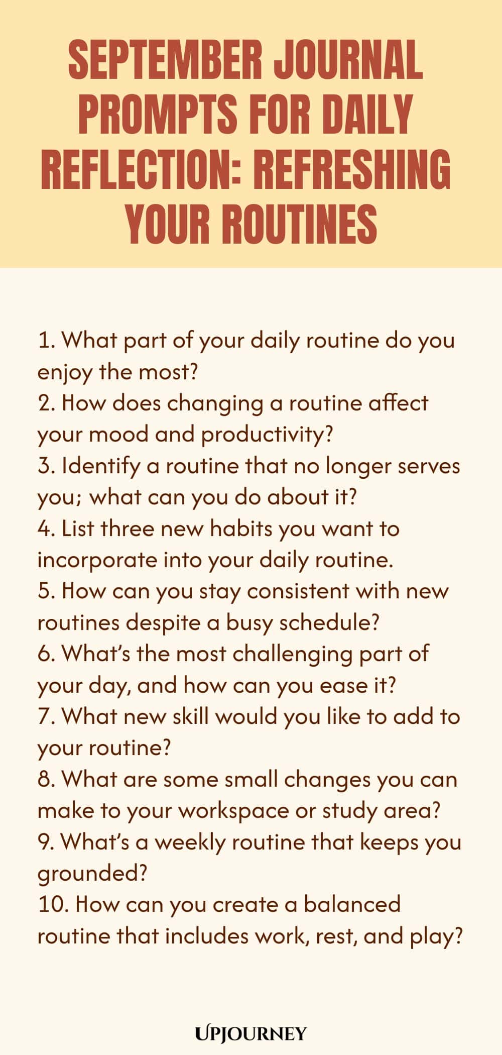 September Journal Prompts for Daily Reflection: Refreshing Your Routines