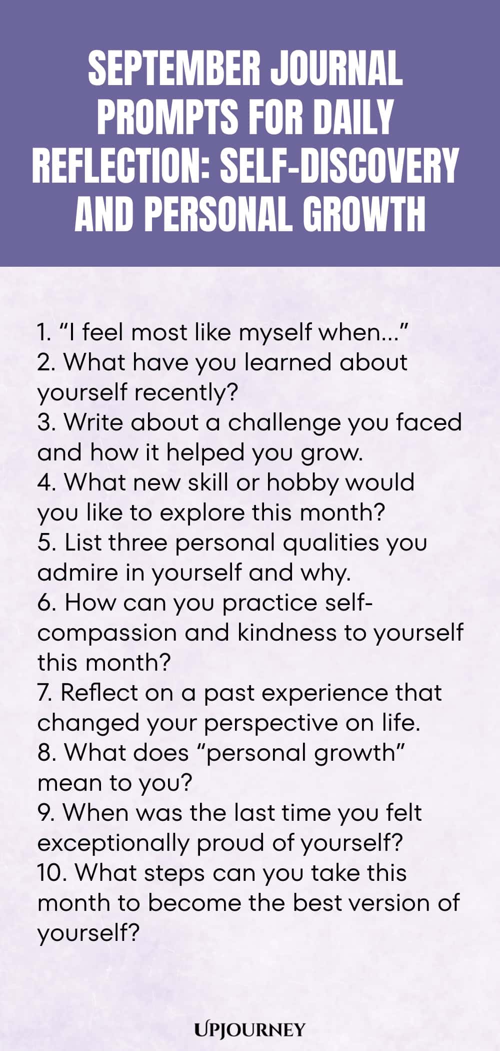 September Journal Prompts for Daily Reflection: Self-Discovery and Personal Growth