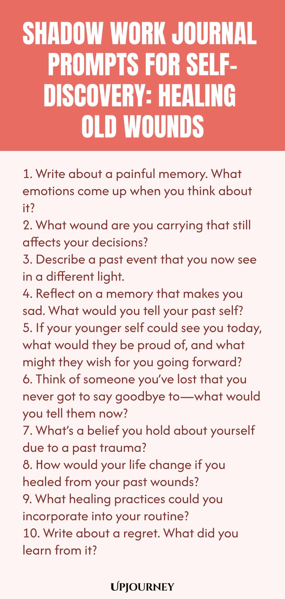 Shadow Work Journal Prompts for Self-Discovery: Healing Old Wounds