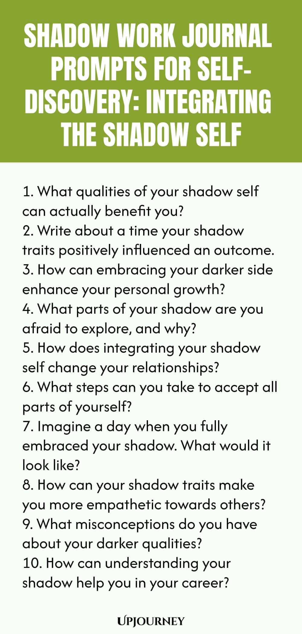 Shadow Work Journal Prompts for Self-Discovery: Integrating the Shadow Self